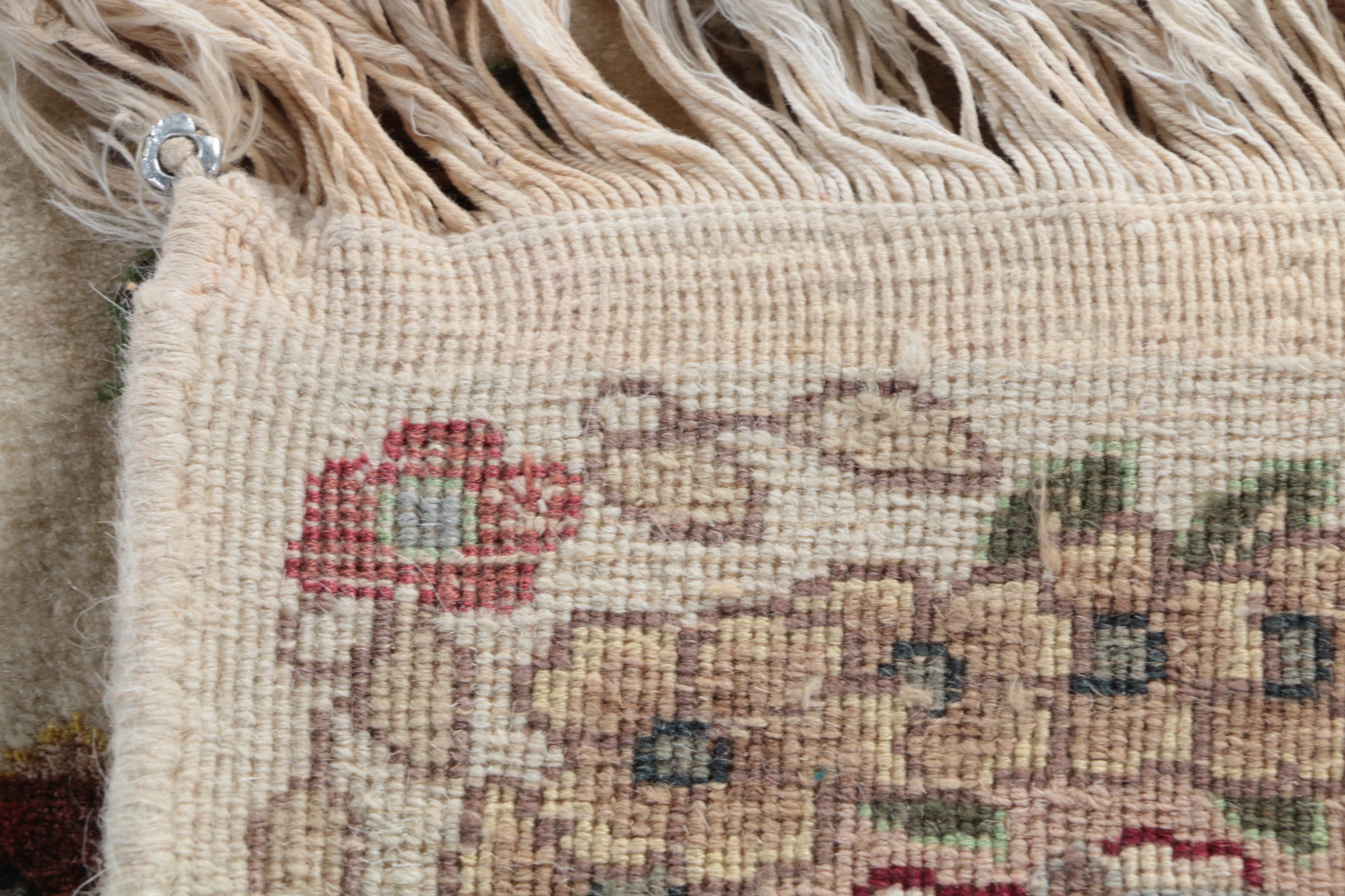 Finely Hand-Knotted Persian Nain Wool Room Size Rug