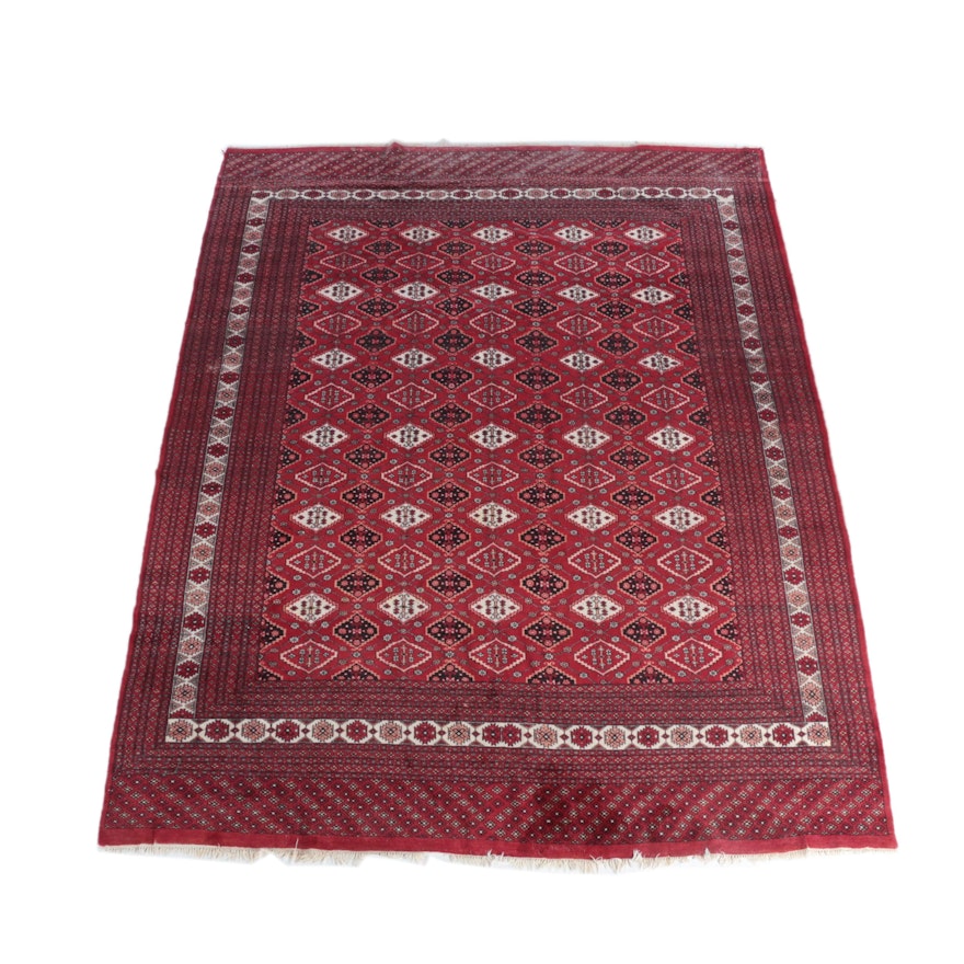 Vintage Hand-Knotted Caucasian Wool Room Size Rug