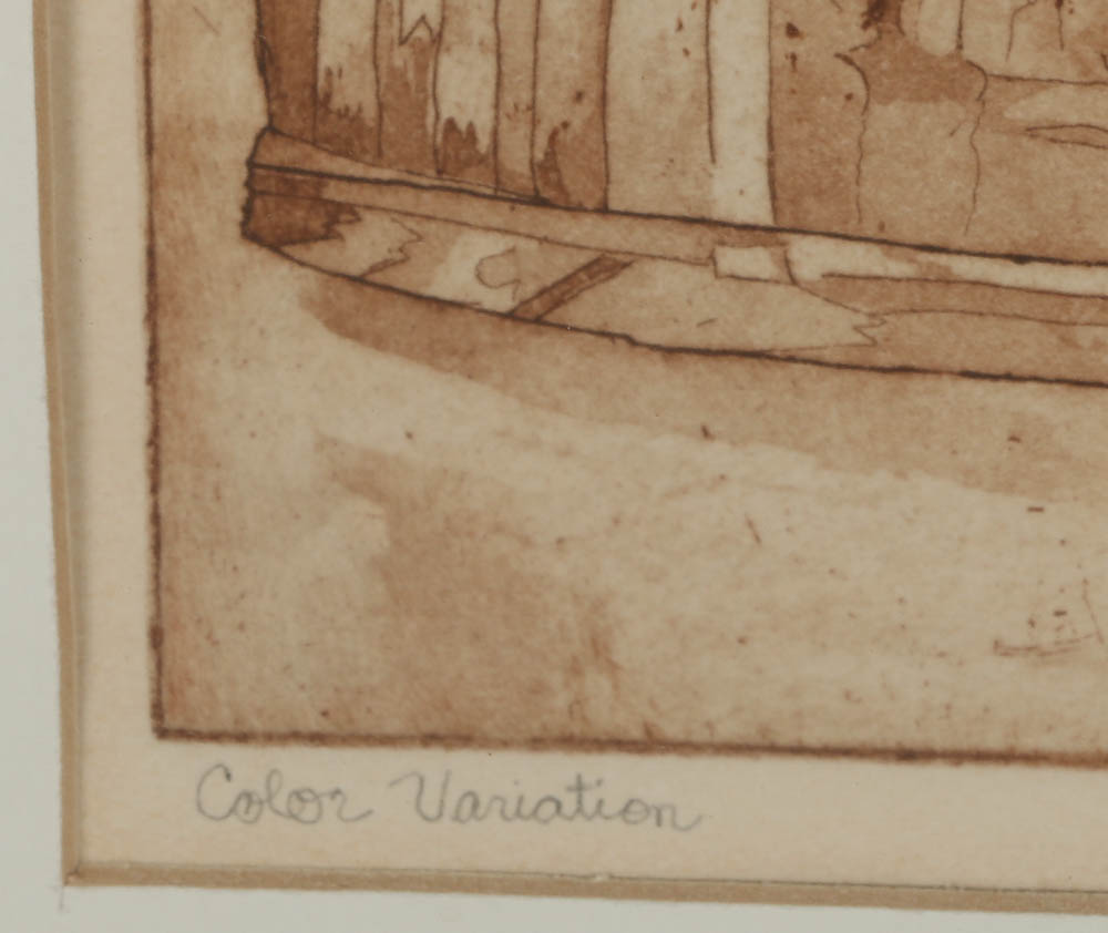 Todd Krebs Etching "Room for Reflection"