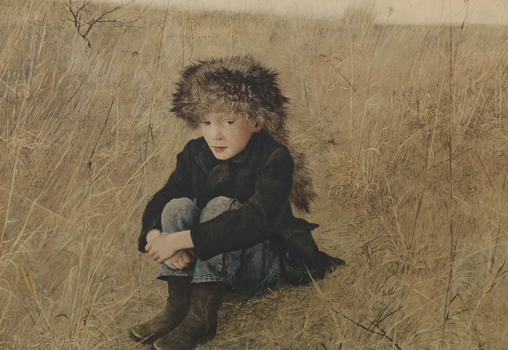 Lithograph After Andrew Wyeth "Faraway"
