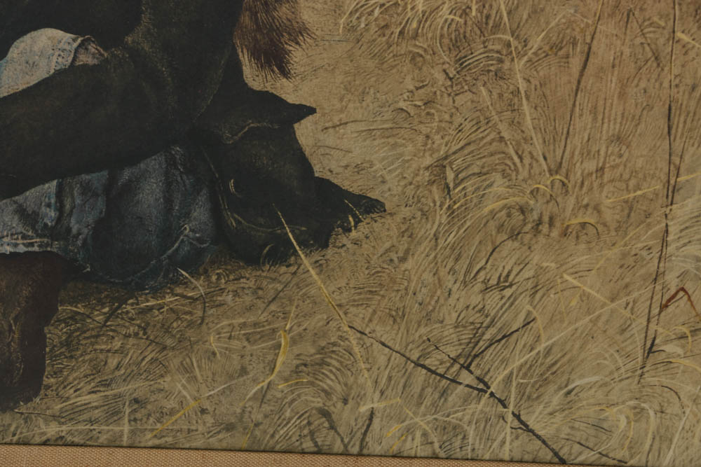 Lithograph After Andrew Wyeth "Faraway"