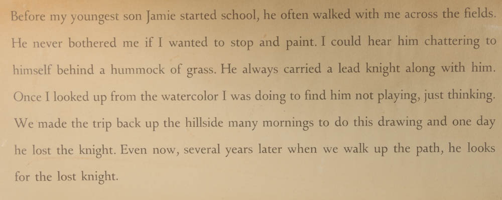 Lithograph After Andrew Wyeth "Faraway"