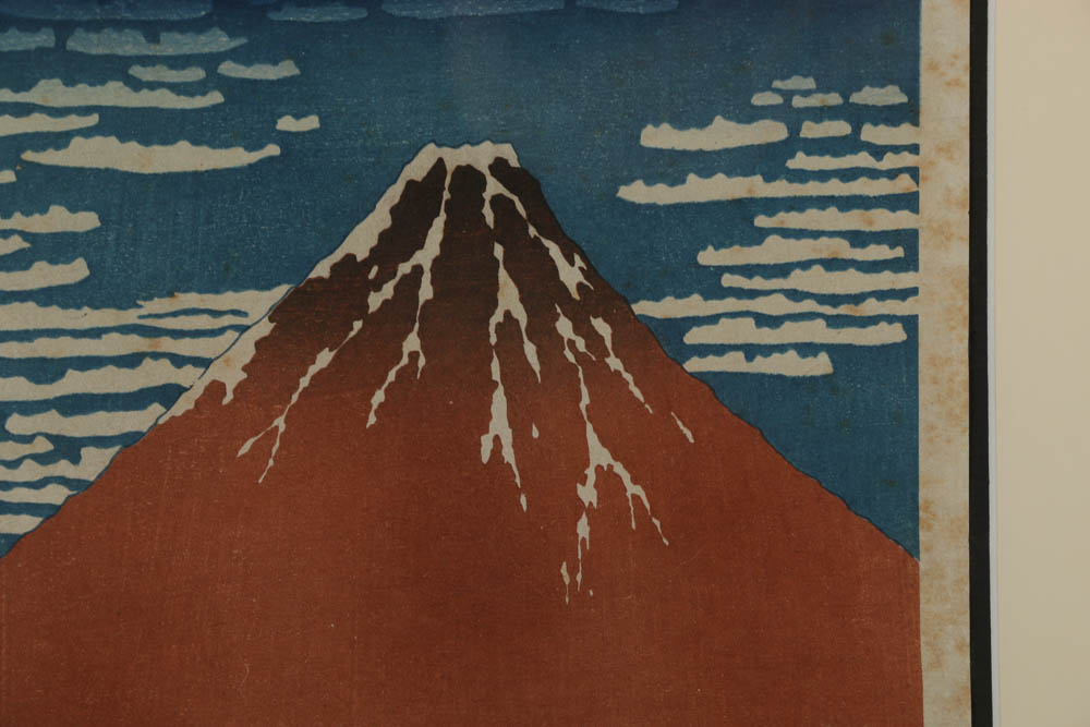 Woodblock After Hokusai "Fine Wind, Clear Weather"