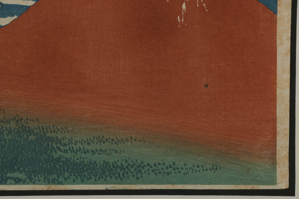 Woodblock After Hokusai "Fine Wind, Clear Weather"