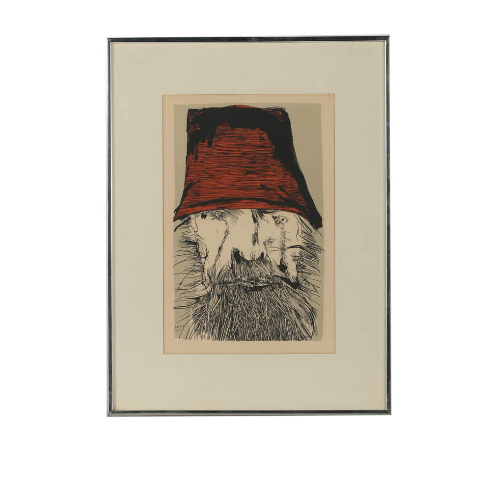 Leonard Baskin Lithograph