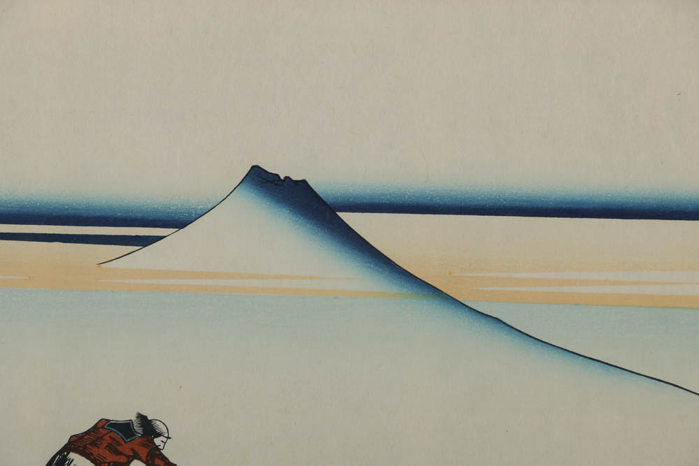 Woodblock After Katsushika Hokusai "Kajikazawa in Kai Province"