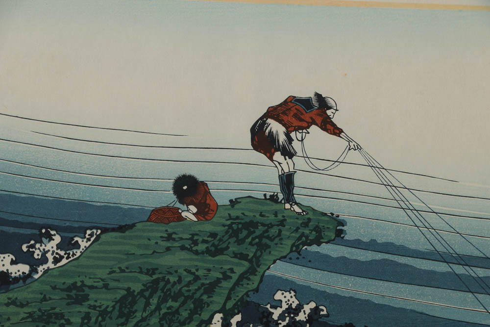 Woodblock After Katsushika Hokusai "Kajikazawa in Kai Province"