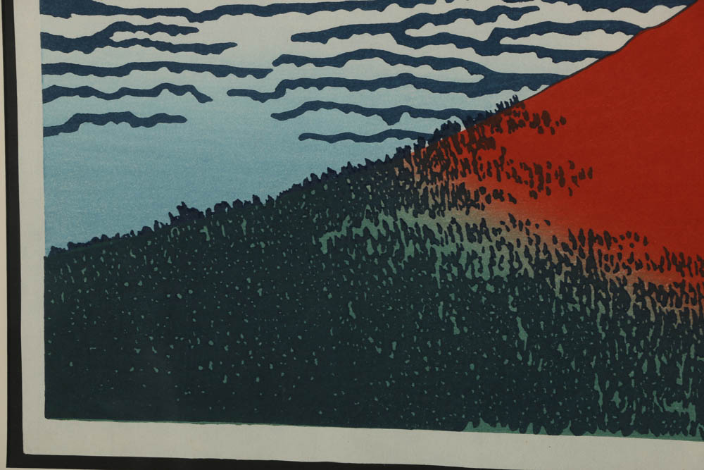 Woodblock After Katsushika Hokusai "South Wind, Clear Sky"