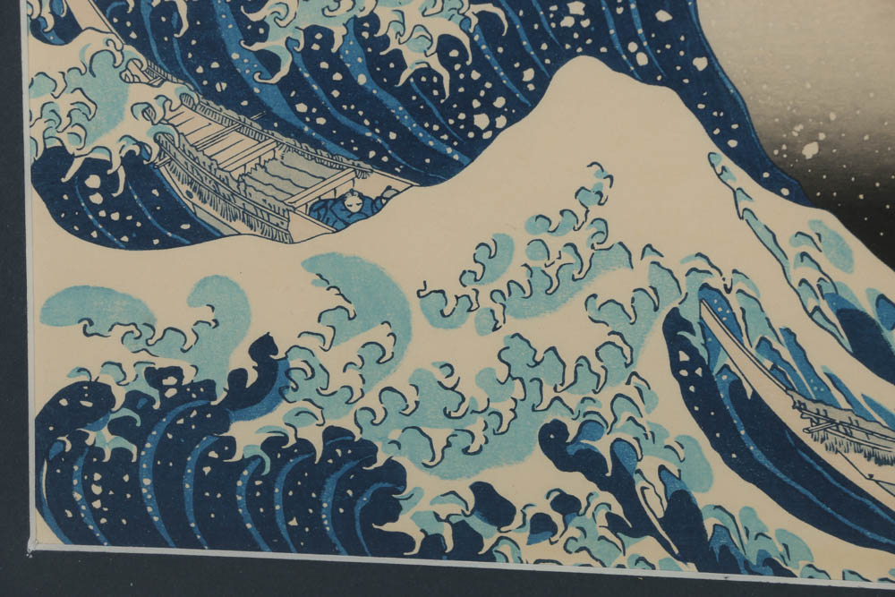 Re-strike Woodblock "Under the Wave off Kanagawa" After Katsushika Hokusai