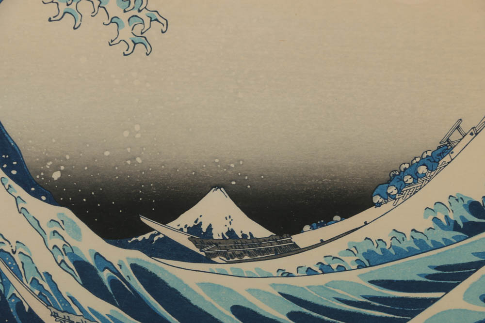 Re-strike Woodblock "Under the Wave off Kanagawa" After Katsushika Hokusai