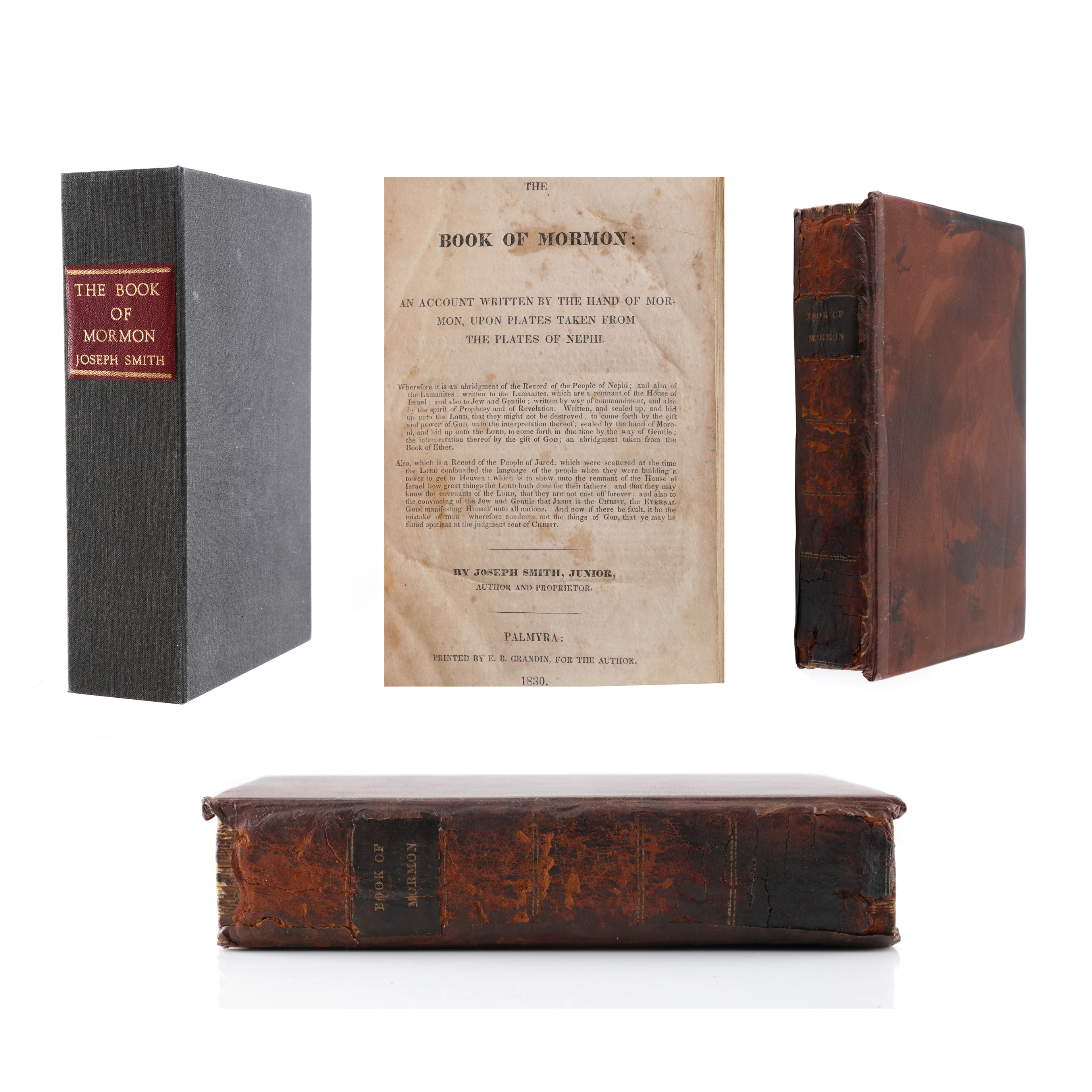 1830 Pugh Family Palmyra First Edition "Book of Mormon"