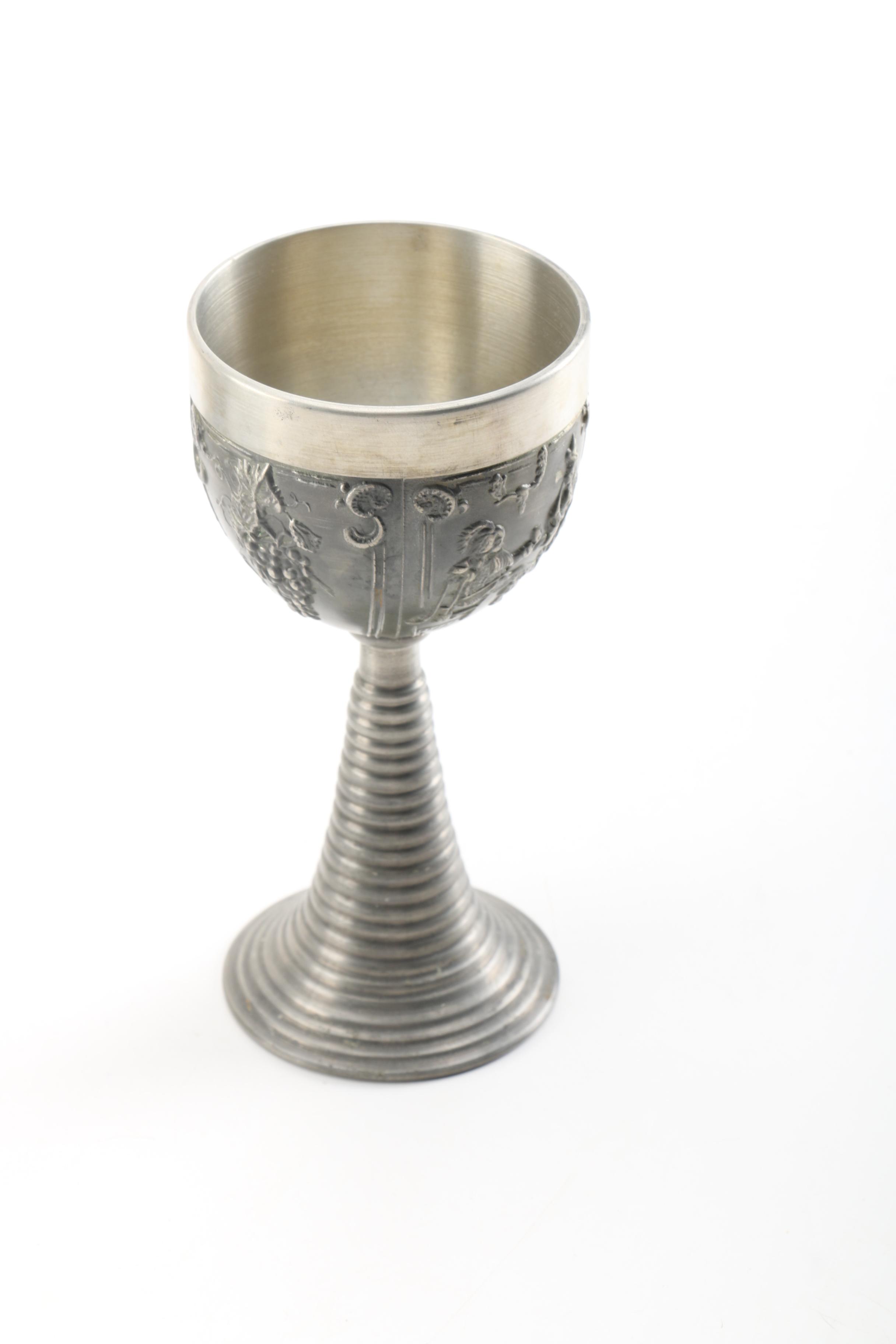 German Wedding Cups and Pewter Mug Collection