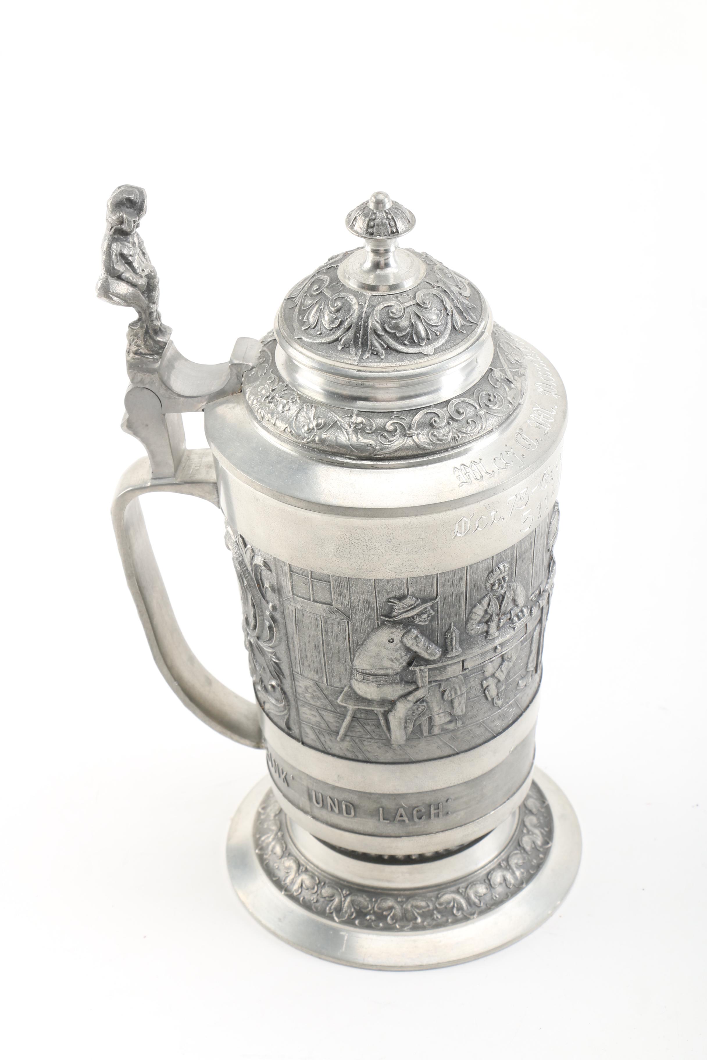 German Wedding Cups and Pewter Mug Collection