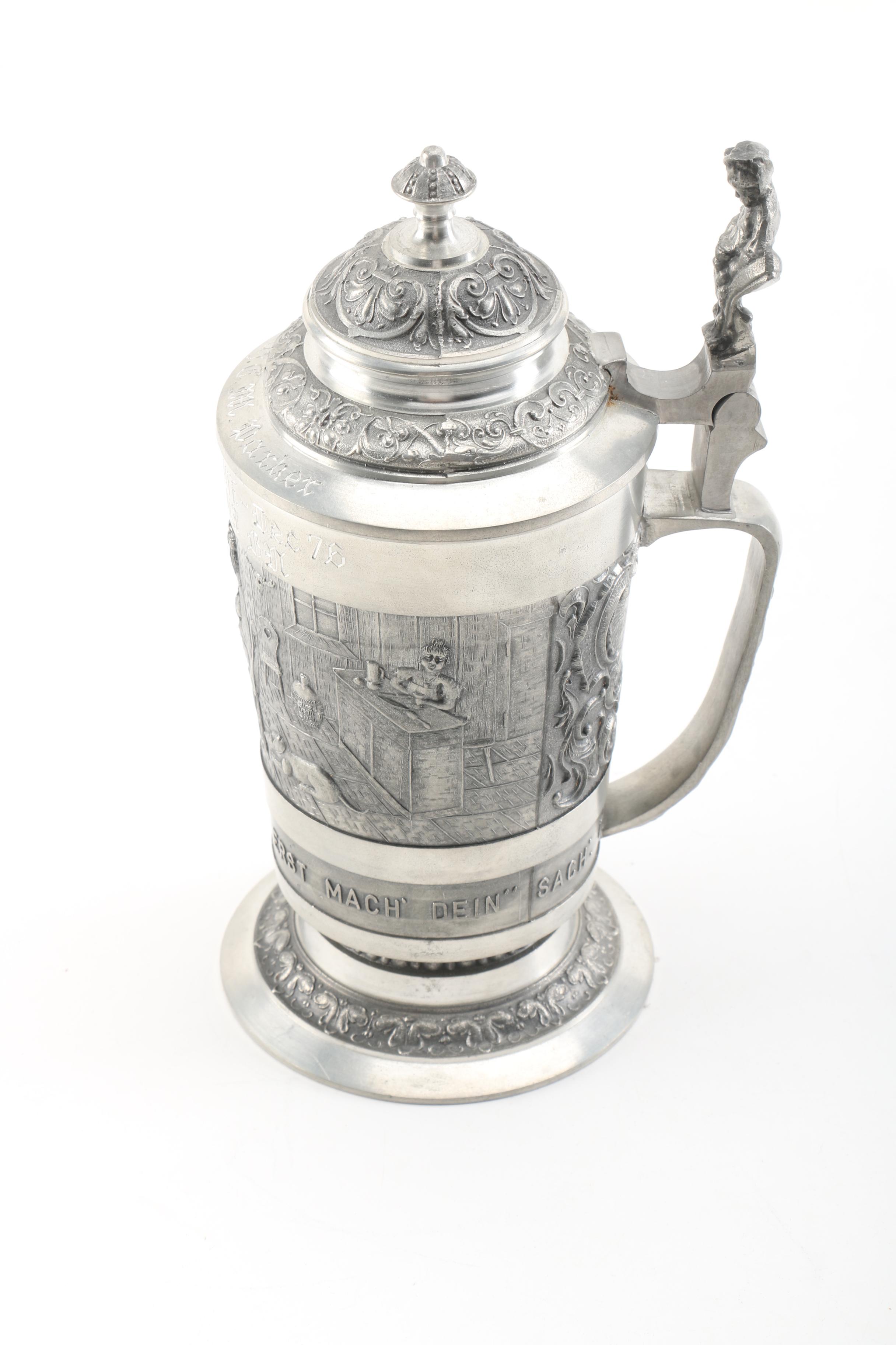 German Wedding Cups and Pewter Mug Collection