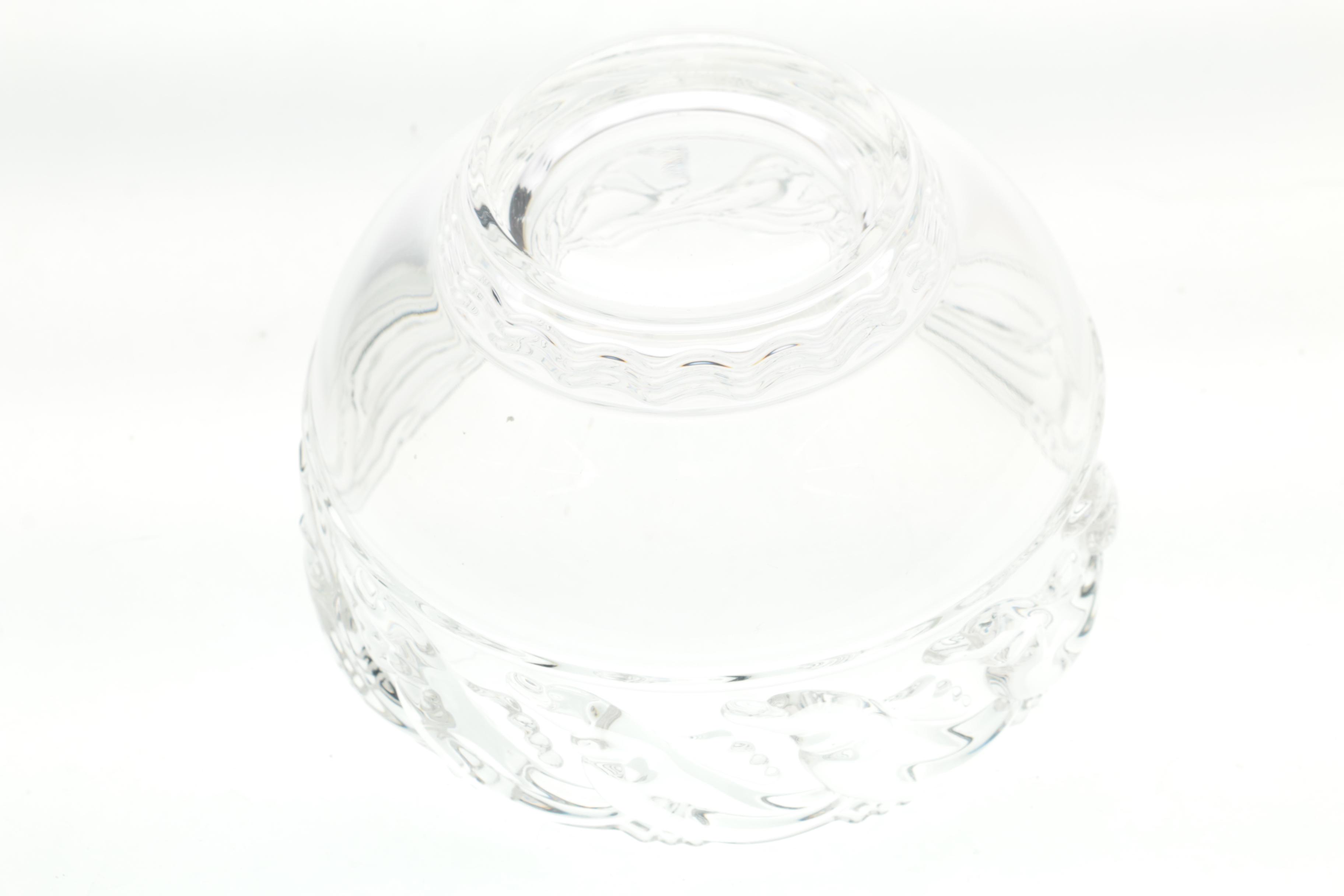 Tiffany & Co.Crystal "Dolphin" Bowl