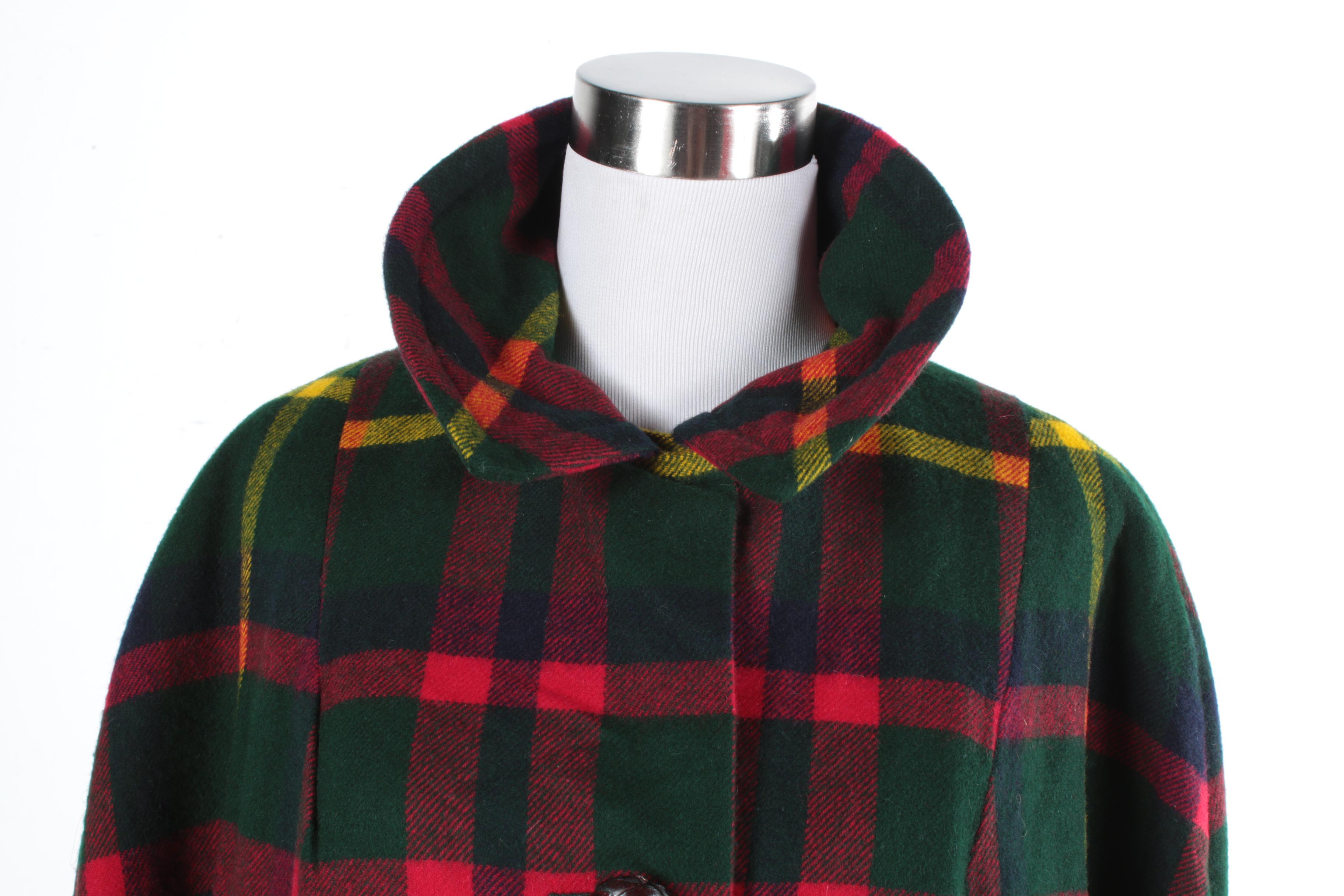 Women's Scottish Lambswool Plaid Cape
