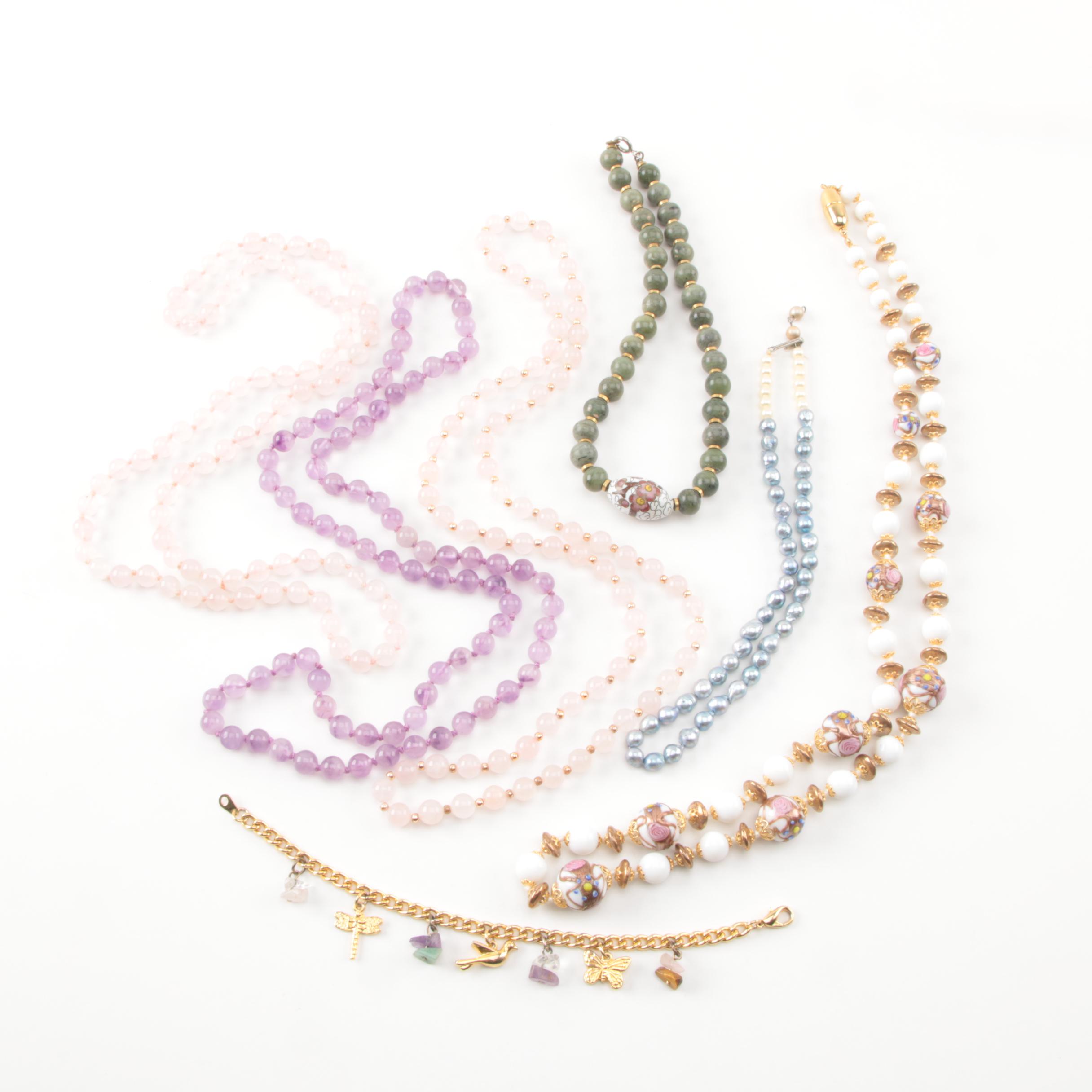 Costume and Gemstone Necklaces and Bracelet