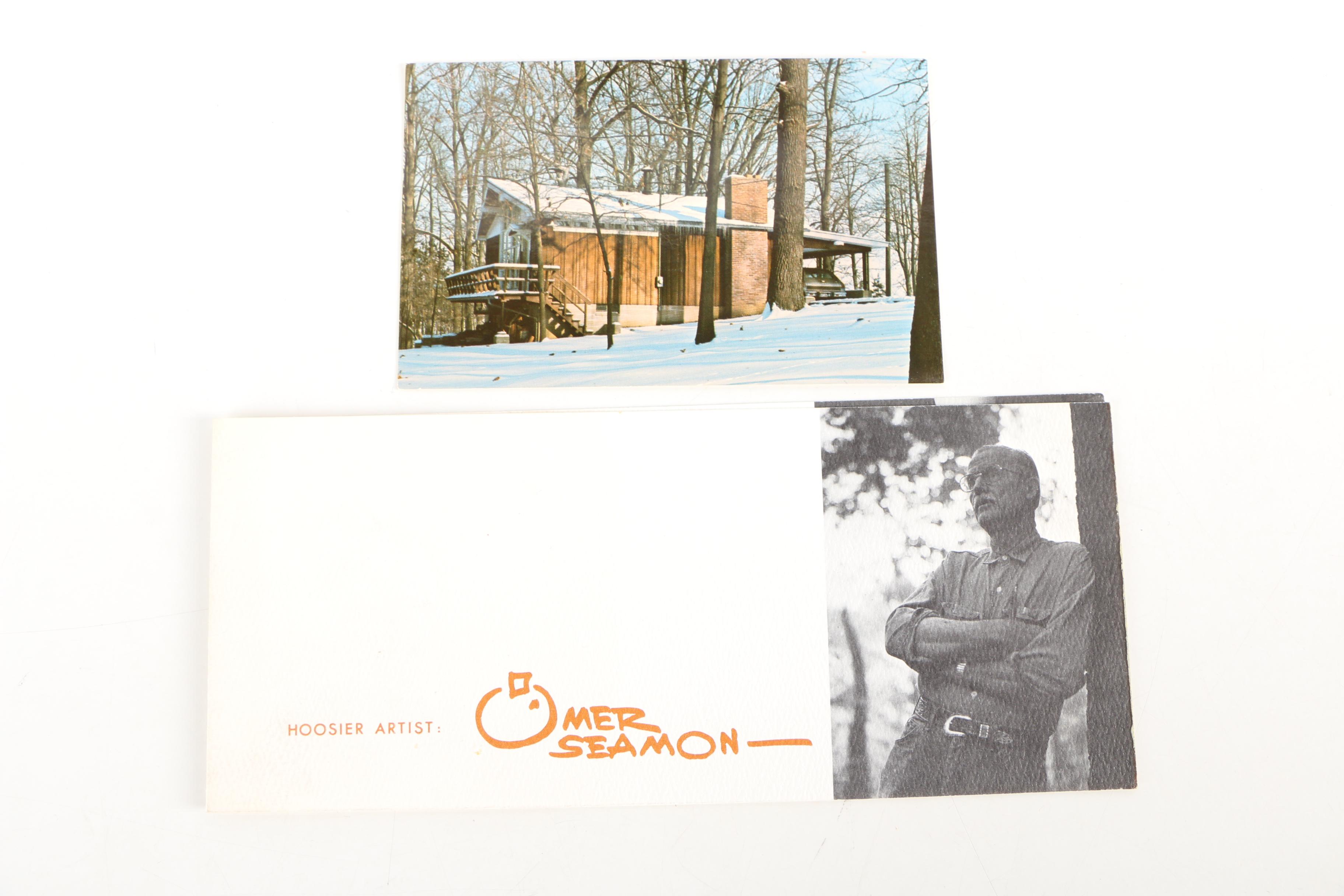 D. Omer Seamon Watercolor Landscape on Paper