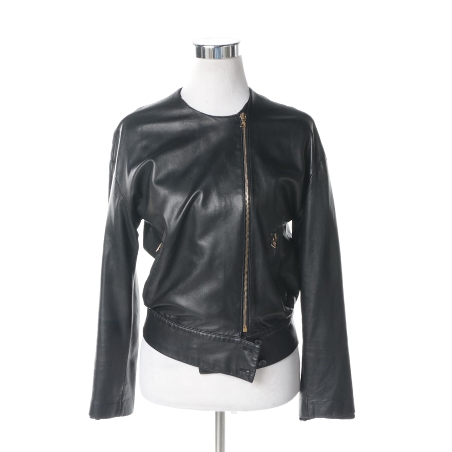 Women's Prada Black Leather Jacket