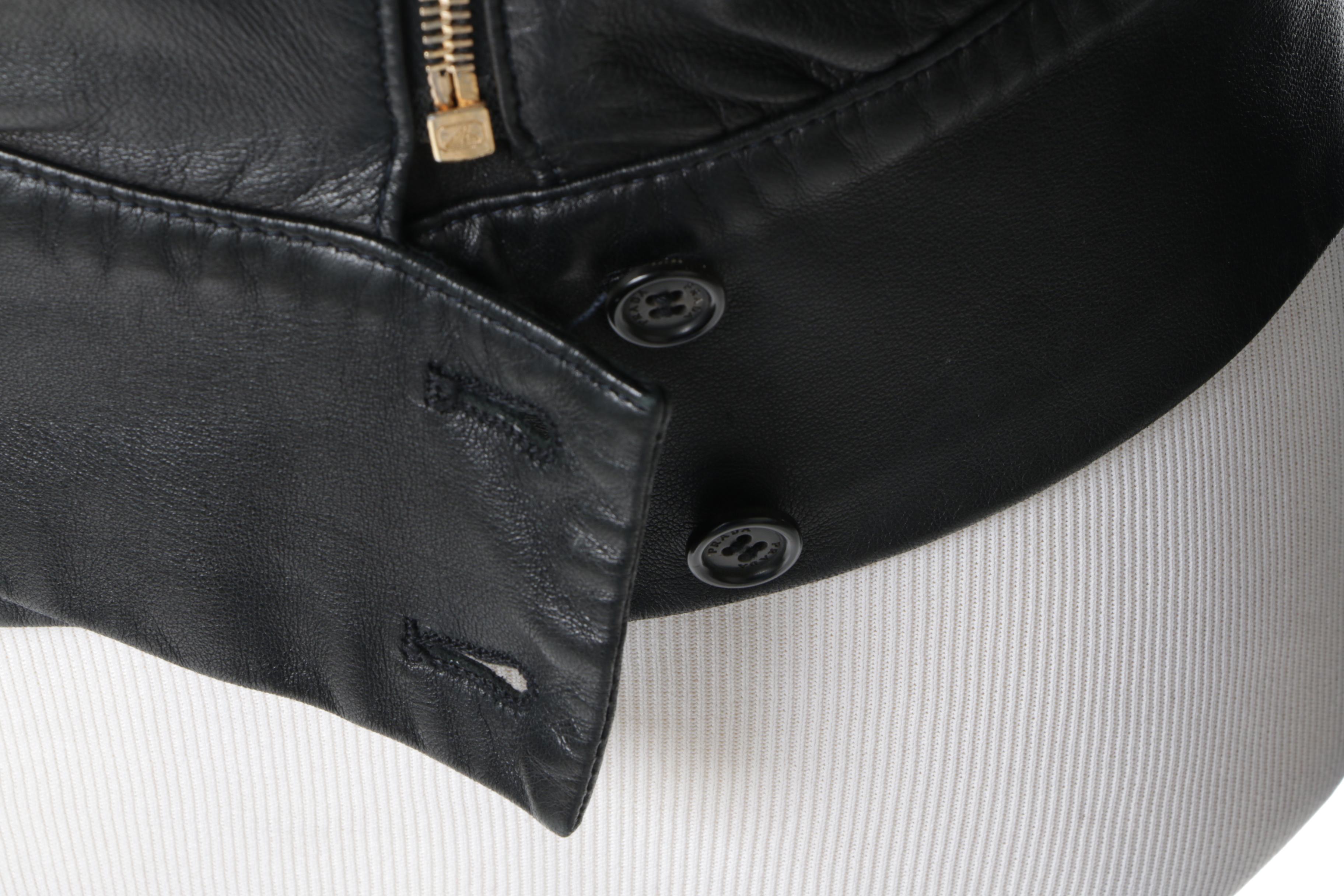 Women's Prada Black Leather Jacket