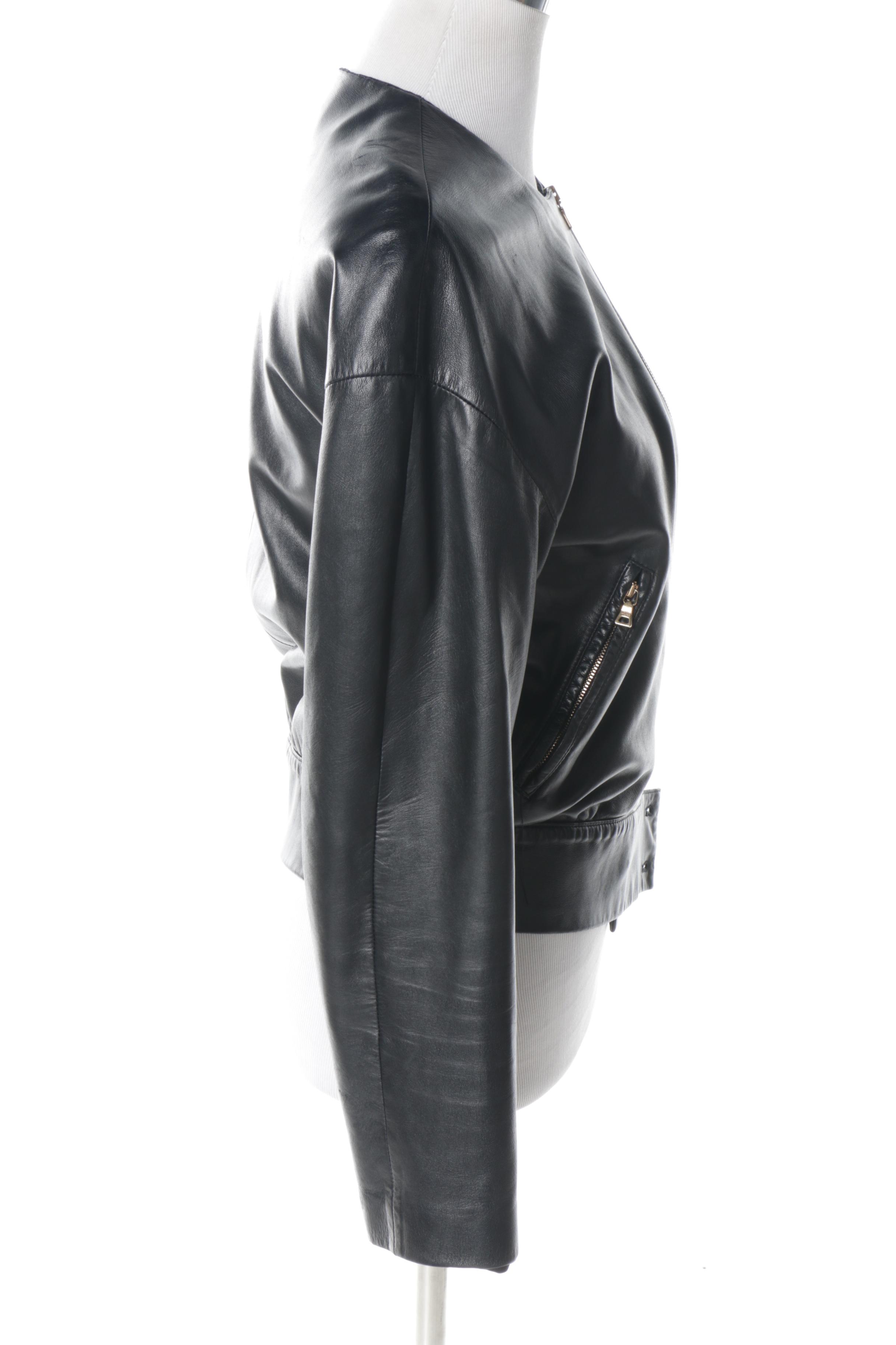 Women's Prada Black Leather Jacket