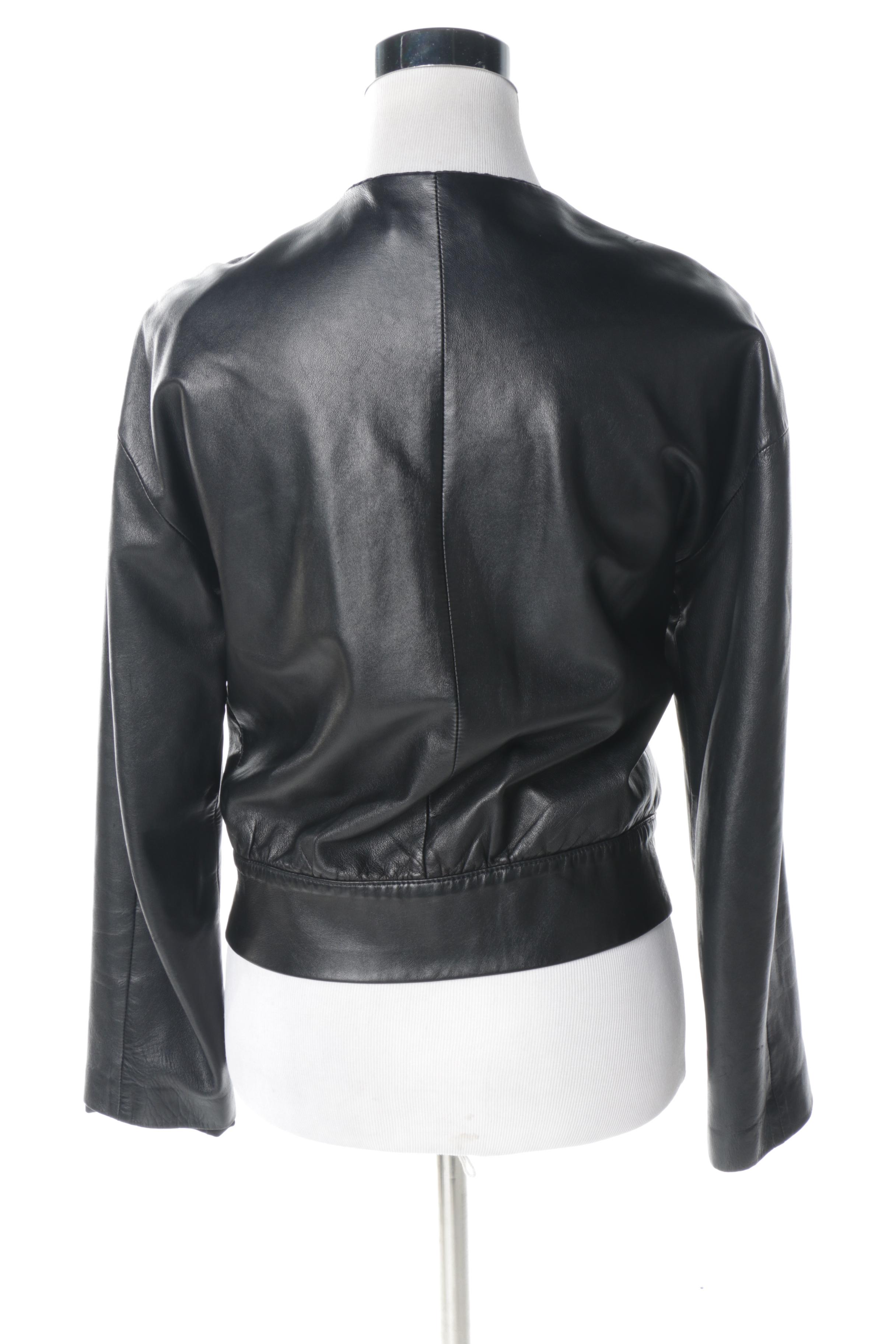 Women's Prada Black Leather Jacket