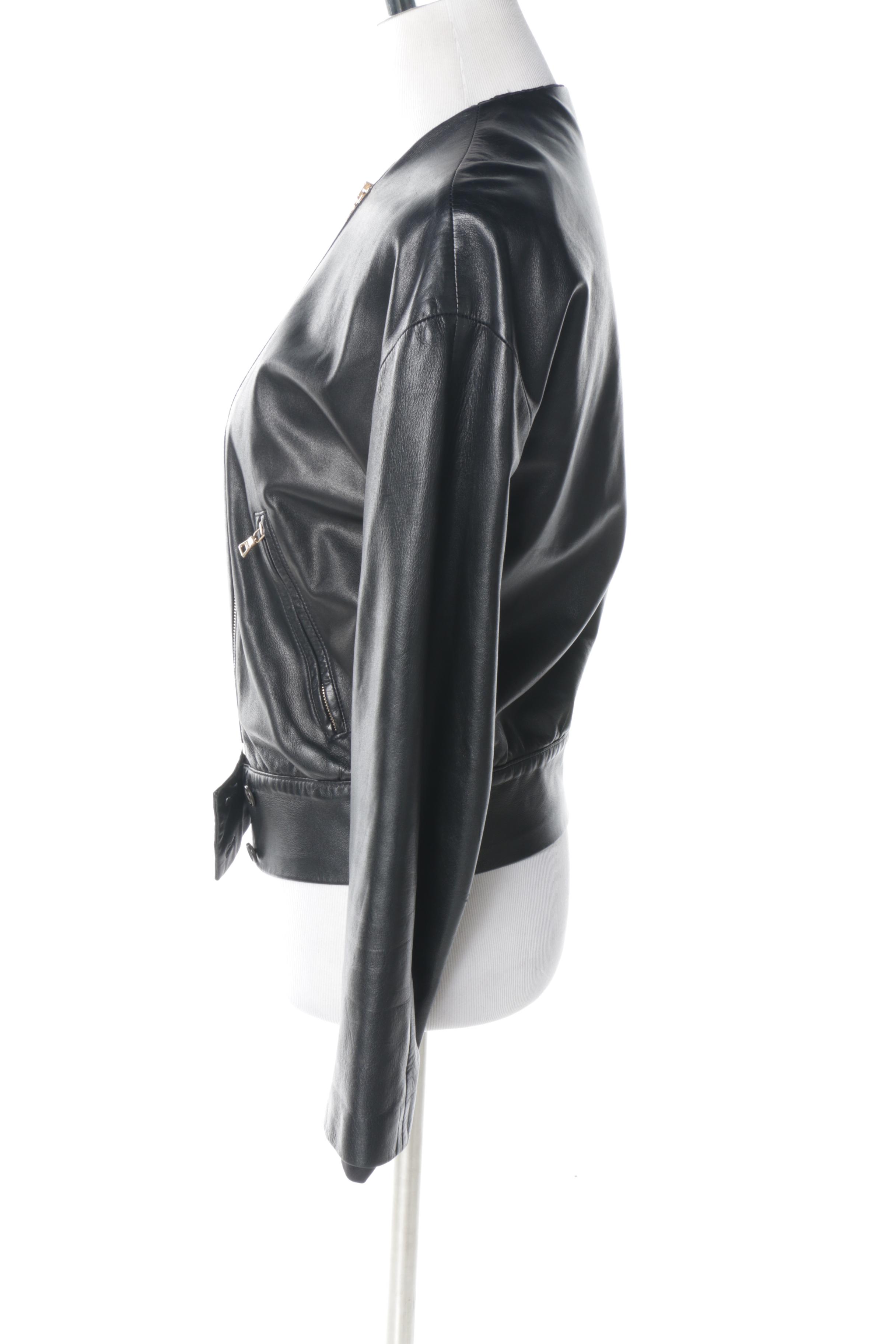 Women's Prada Black Leather Jacket