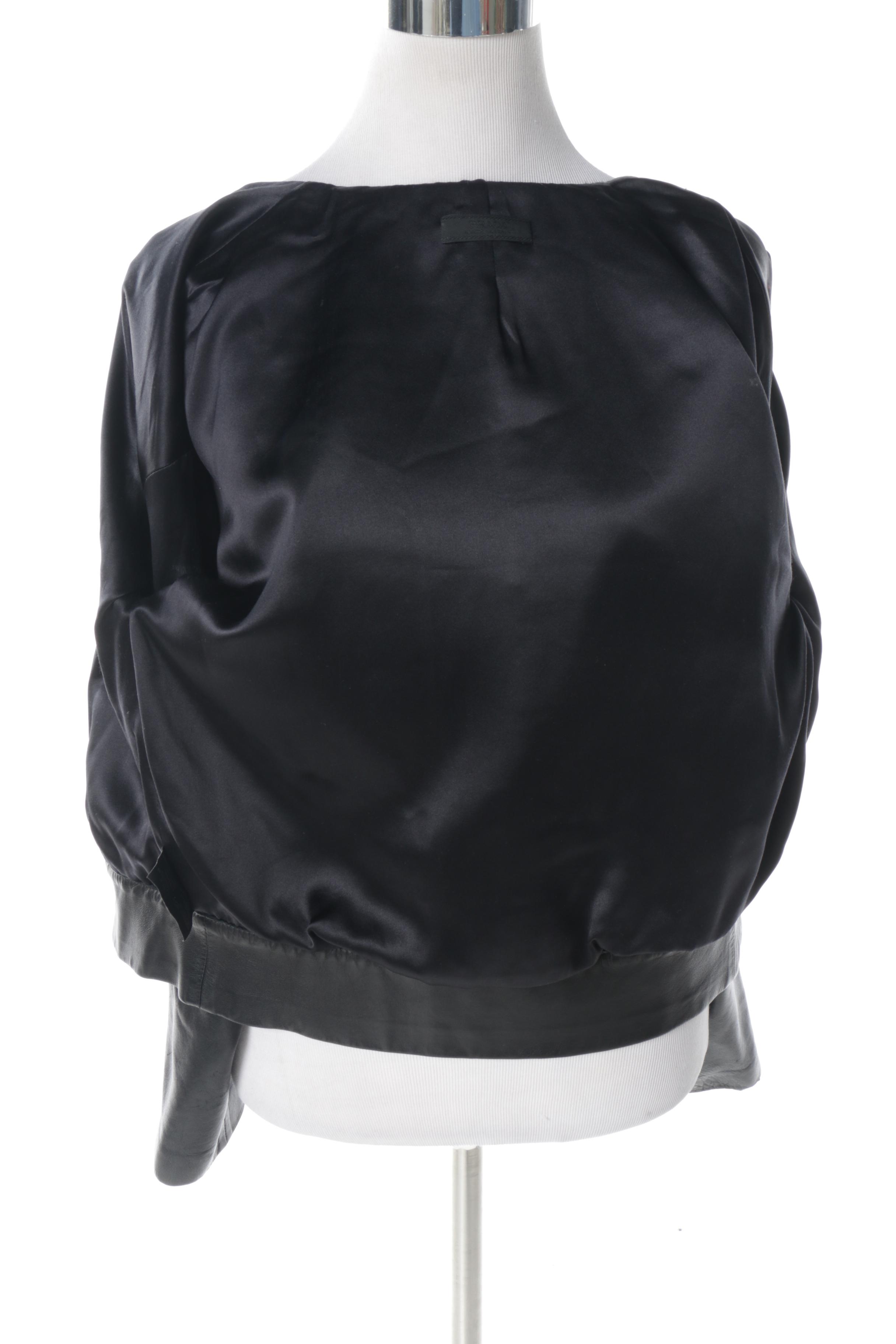 Women's Prada Black Leather Jacket