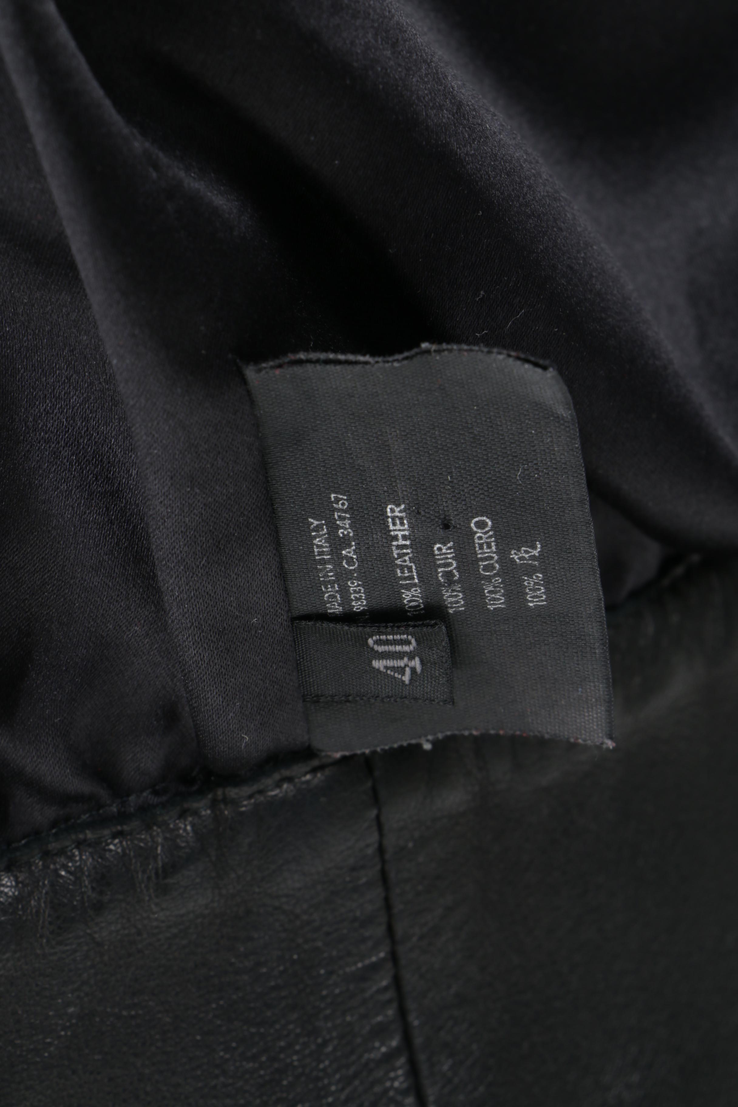 Women's Prada Black Leather Jacket