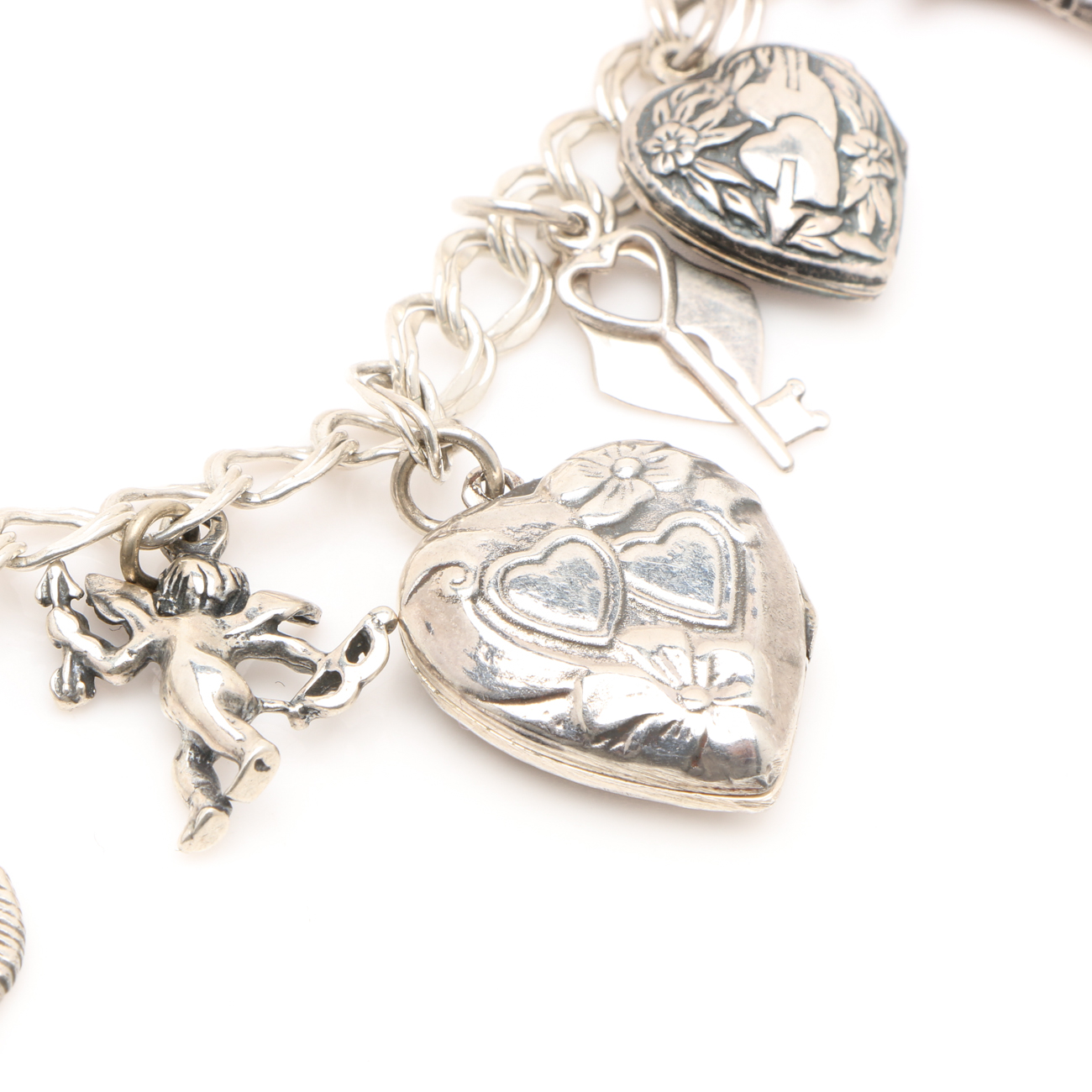 Sterling Silver Jewelry Assortment Featuring Charms