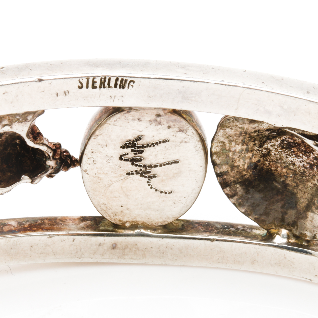 Two Sterling Silver Lapis Lazuli Bracelets