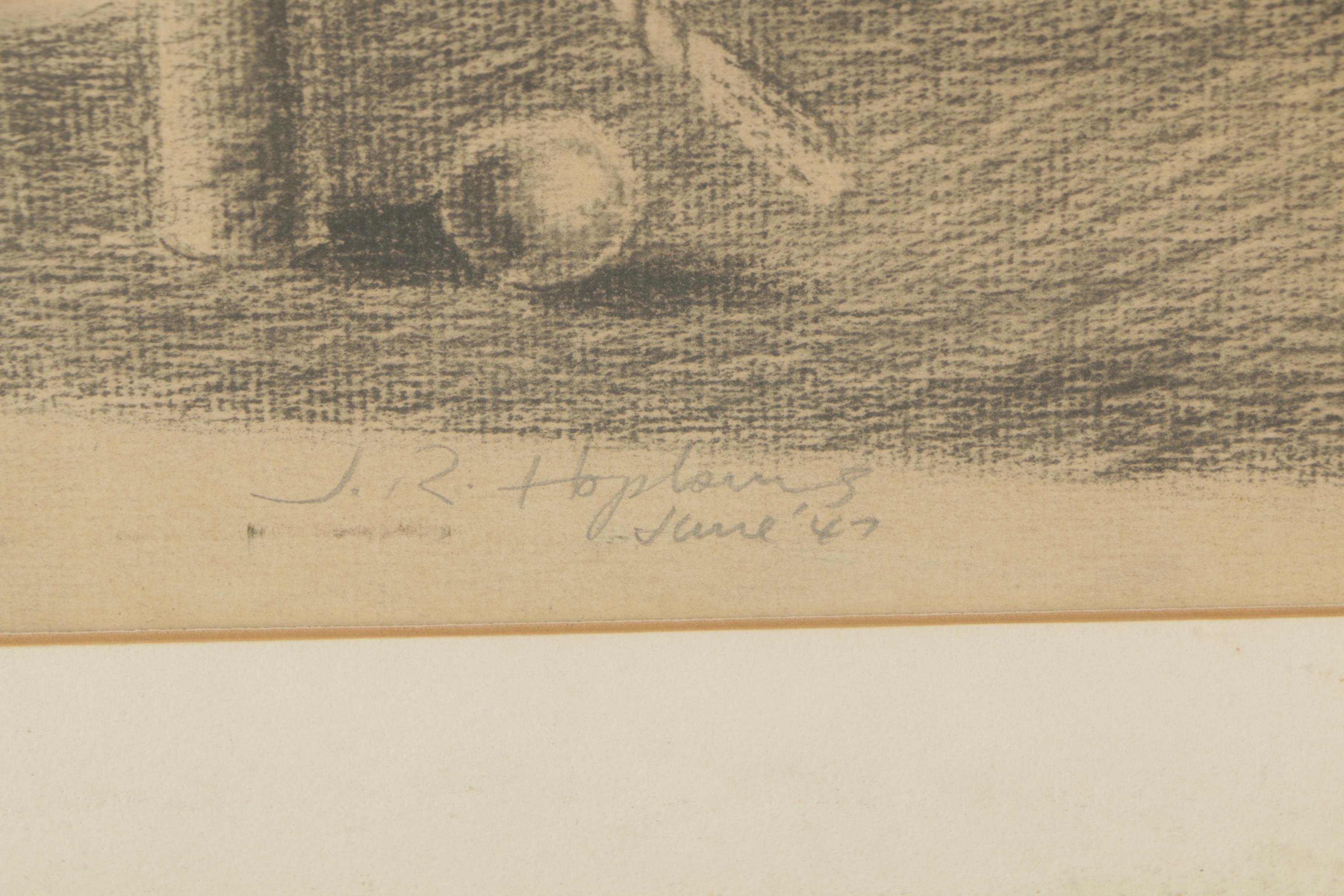 J.R. Hopkins 1947 Lithograph