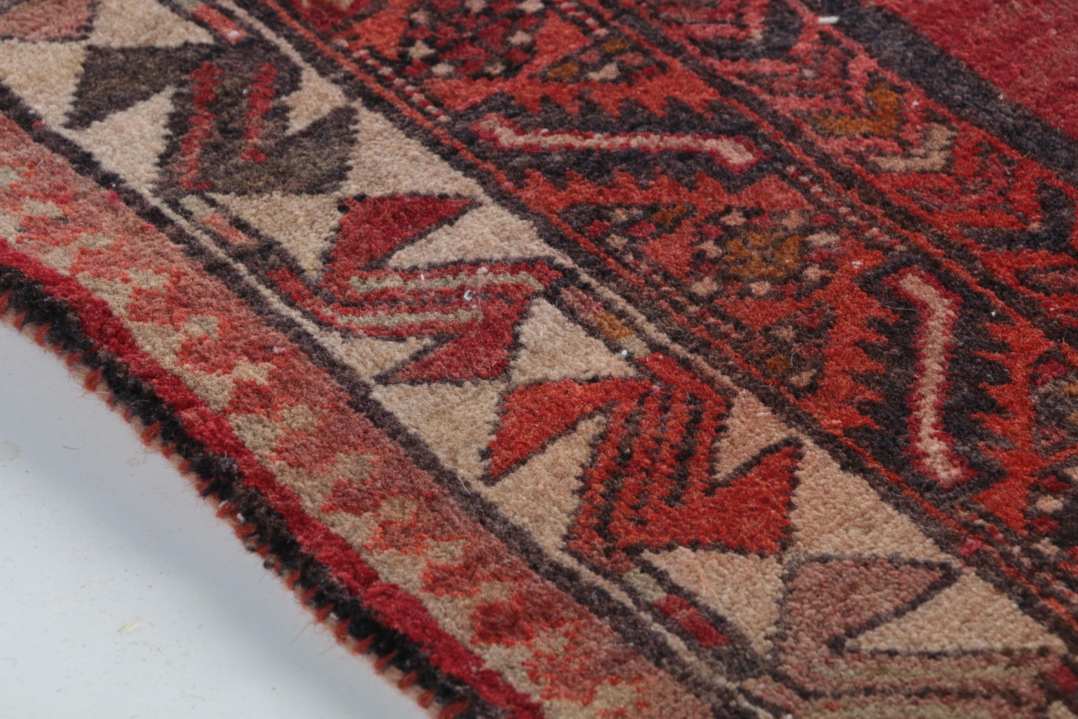 Hand-Knotted Caucasian Wool Carpet Runner
