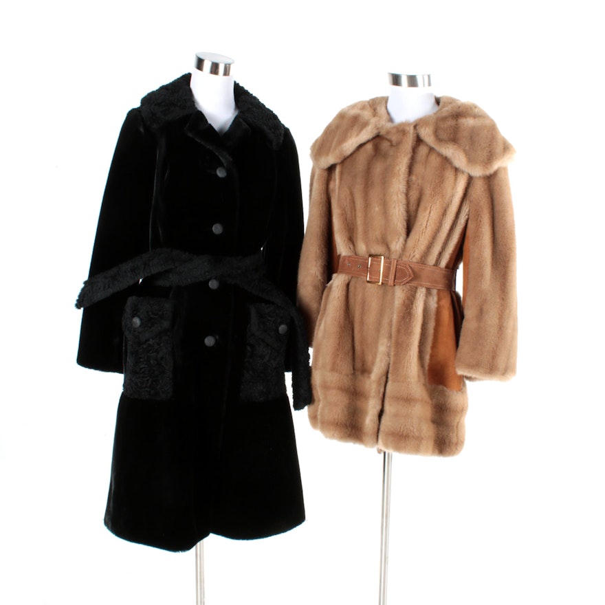 Women's Faux Fur Coats Including Lilli Ann and Betty Rose