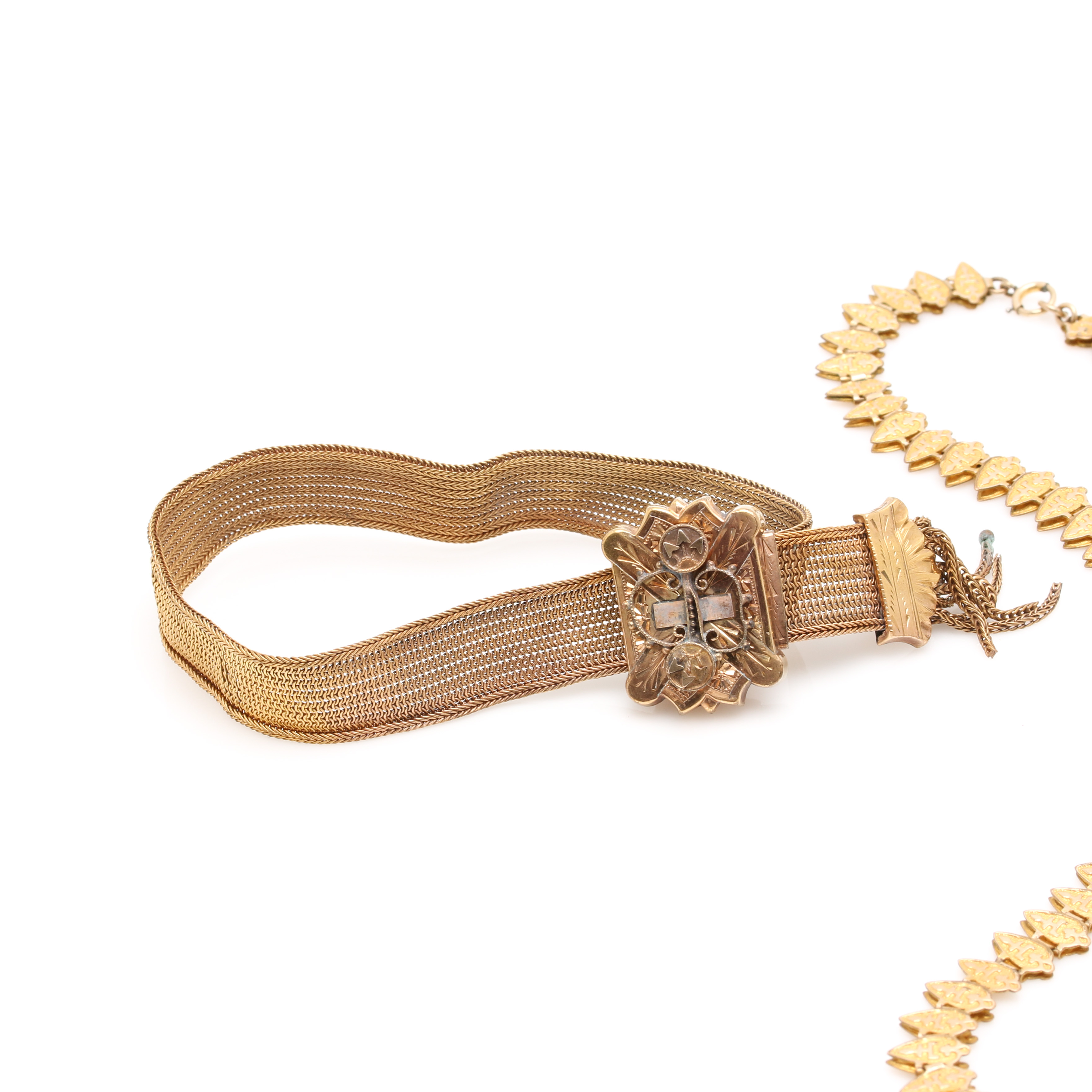 Victorian Gold Tone Sardonyx and Foilback Jewelry