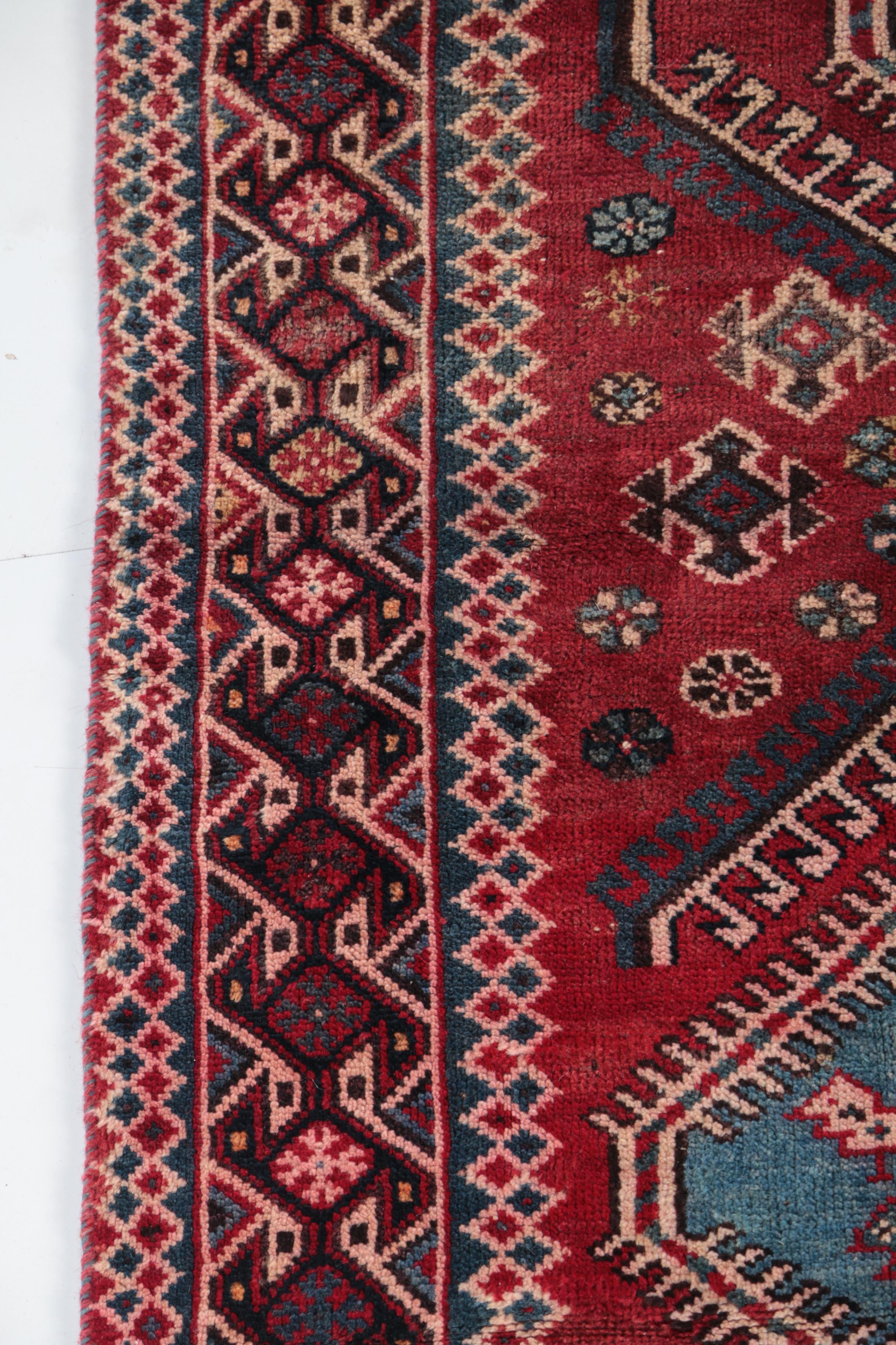 Hand-Knotted Persian Luri Tribal Area Rug