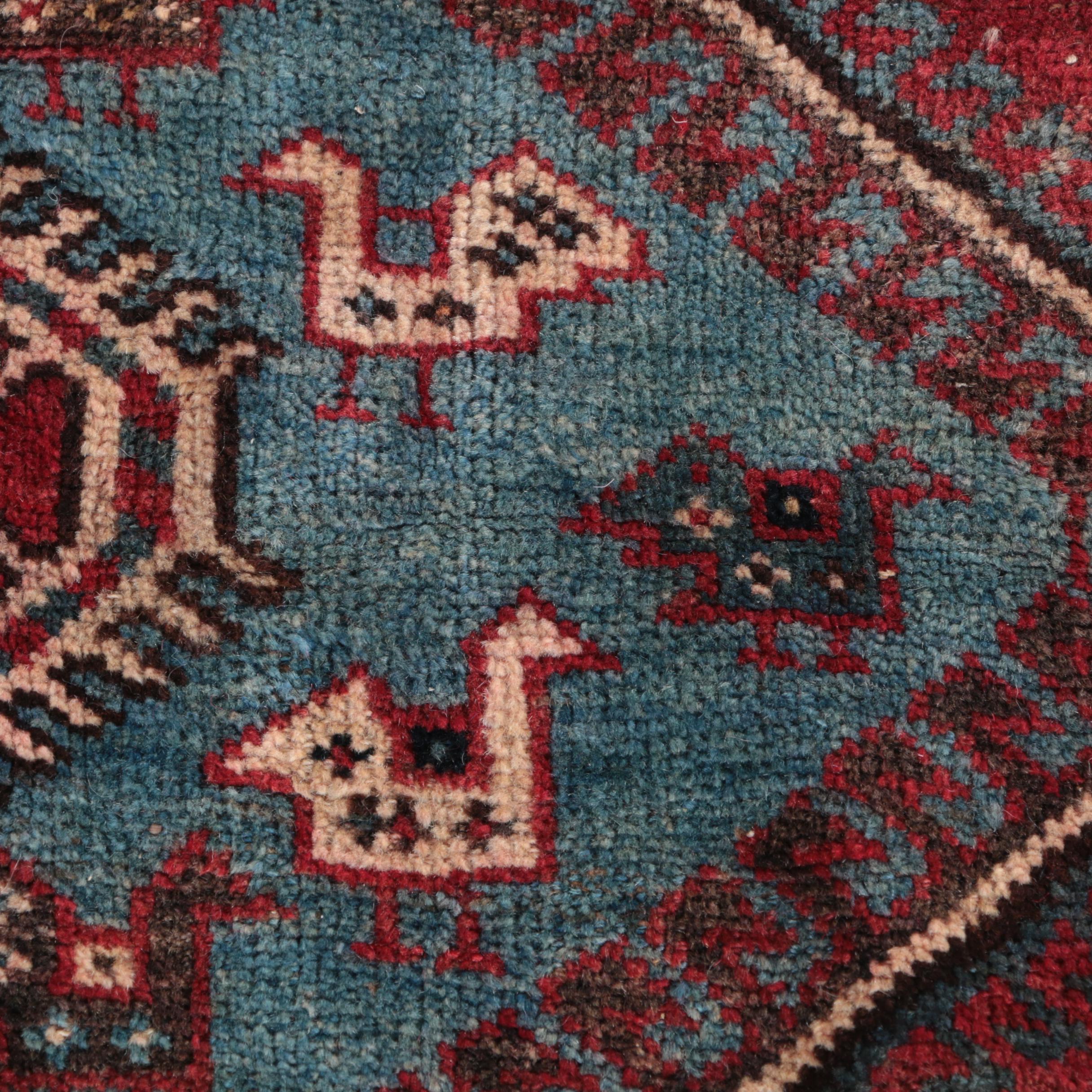 Hand-Knotted Persian Luri Tribal Area Rug