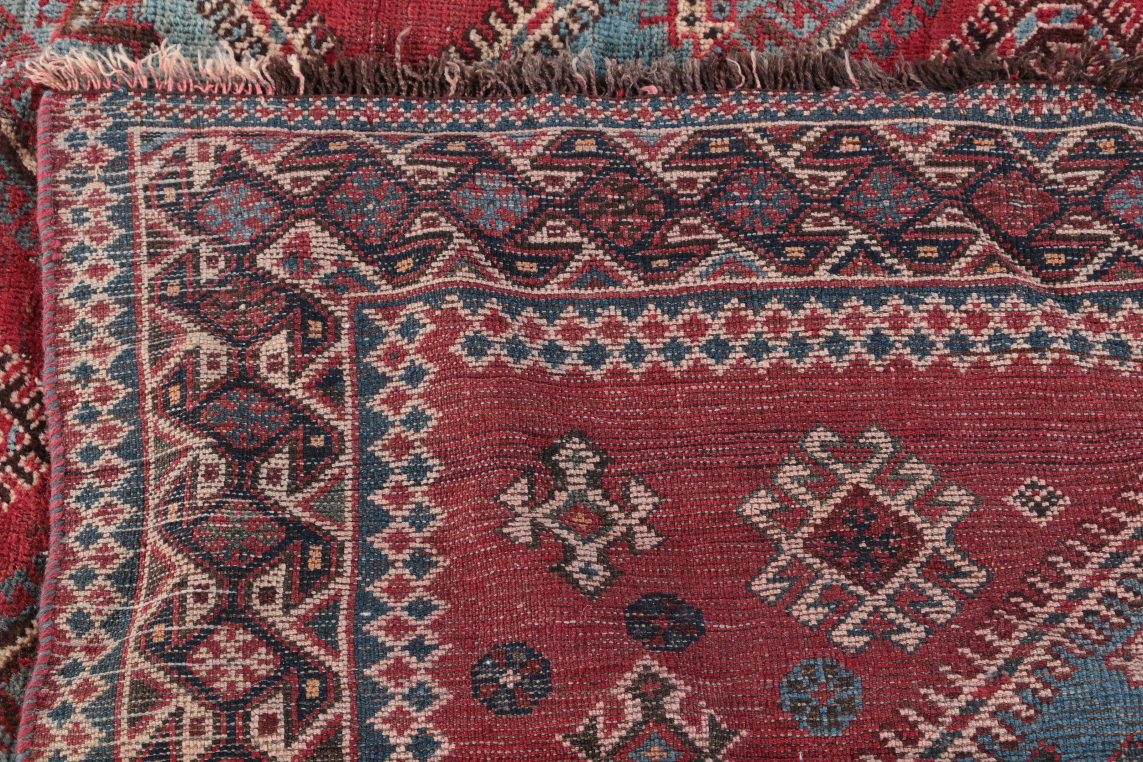 Hand-Knotted Persian Luri Tribal Area Rug