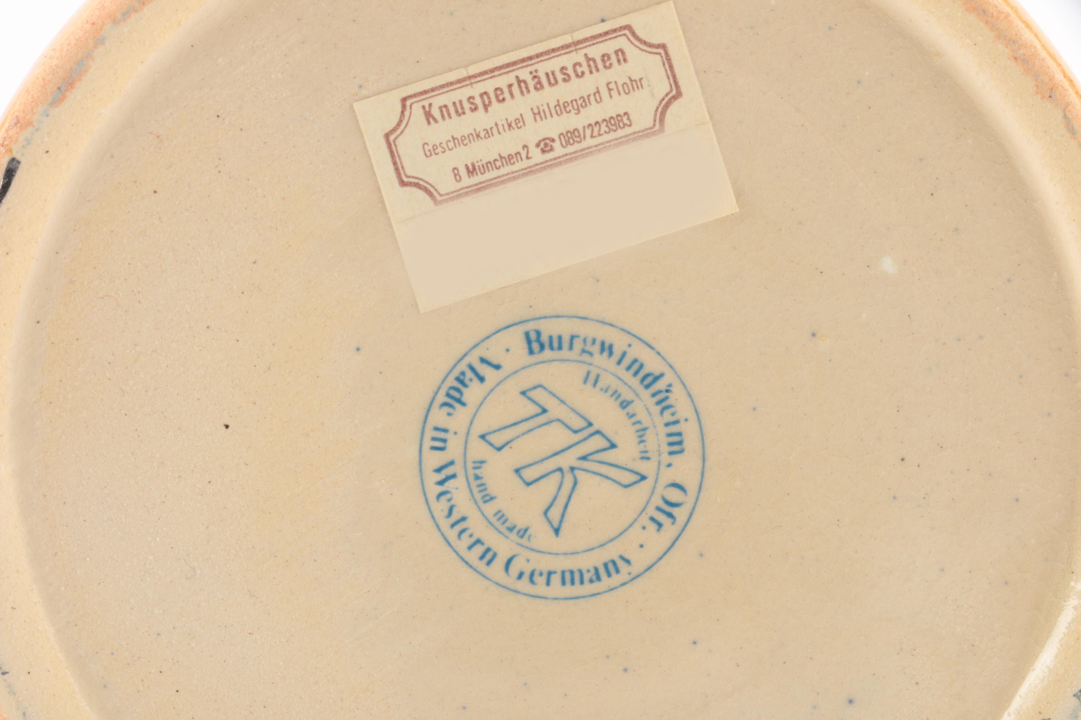 Vintage Theo Kuhn Munich Themed Stoneware Stein