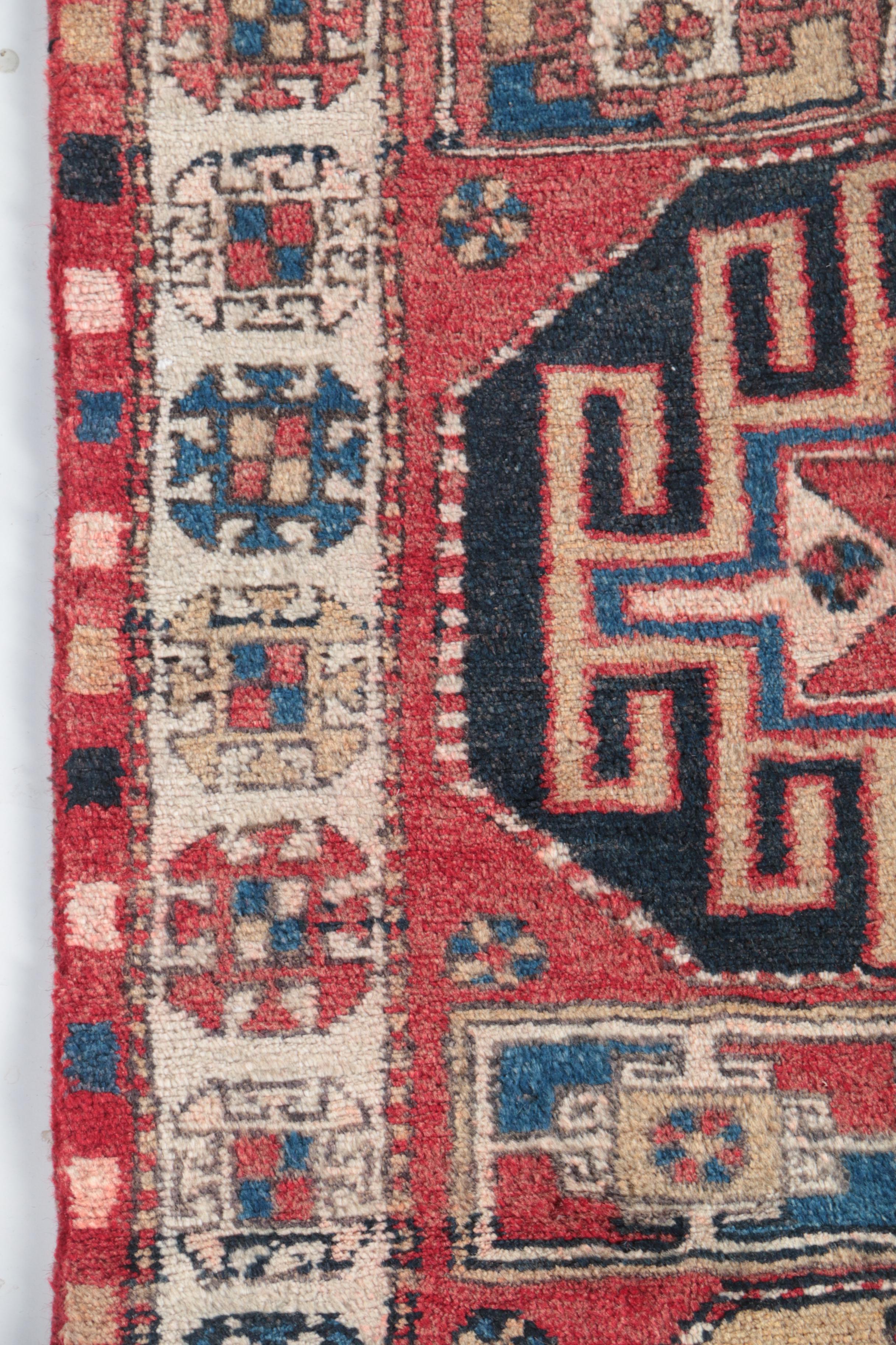 Hand-Knotted Caucasian Carpet Runner