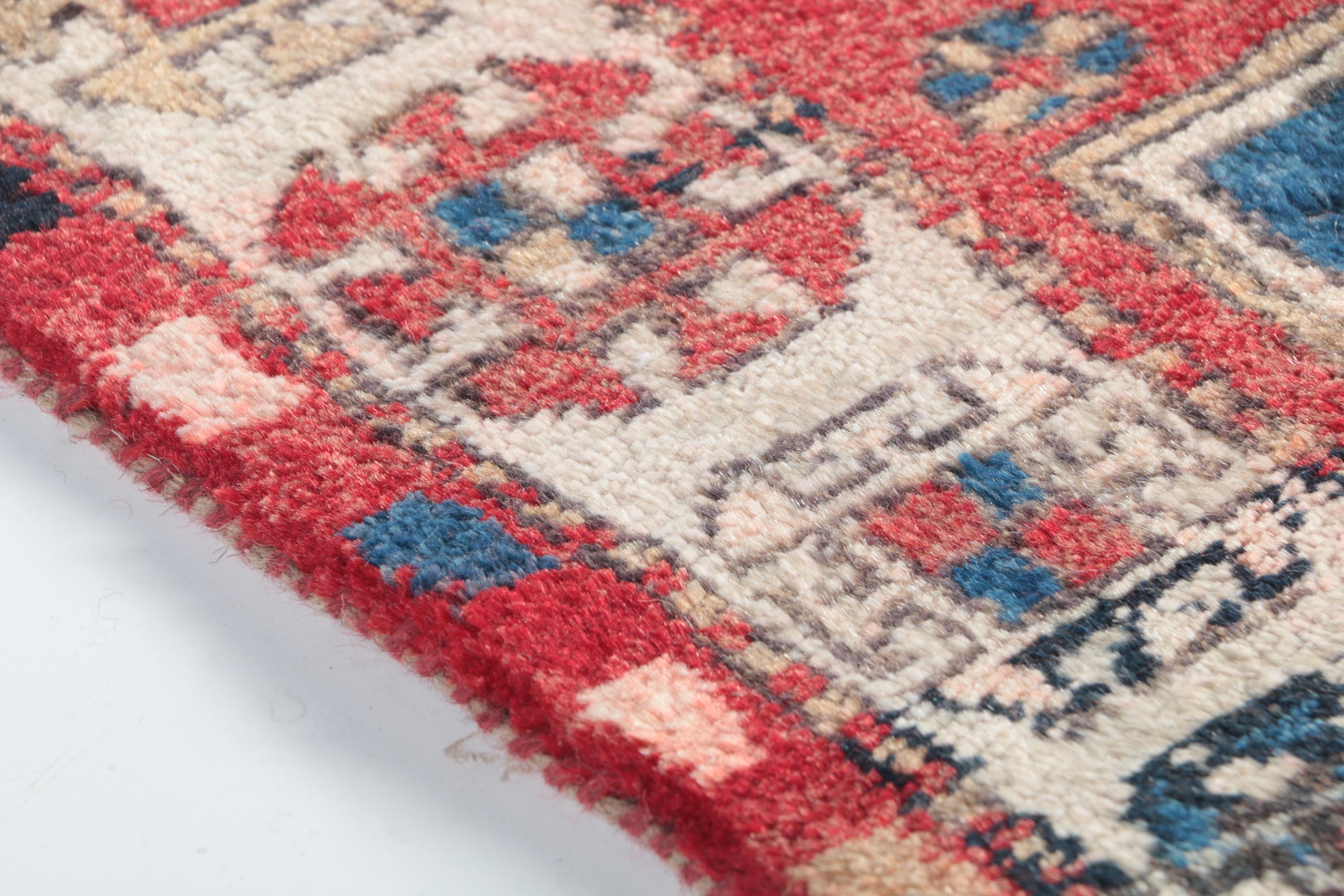 Hand-Knotted Caucasian Carpet Runner