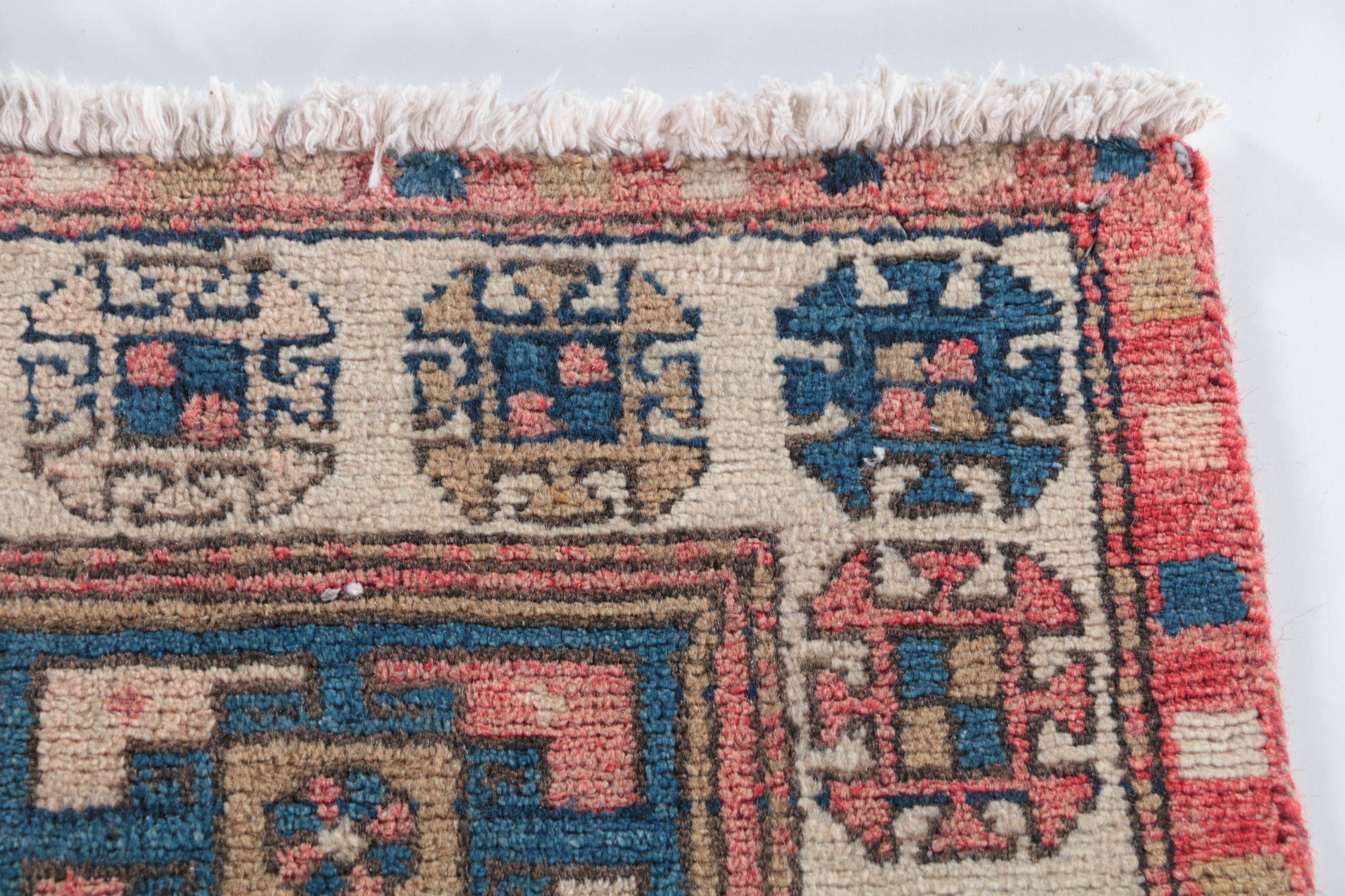 Hand-Knotted Caucasian Carpet Runner