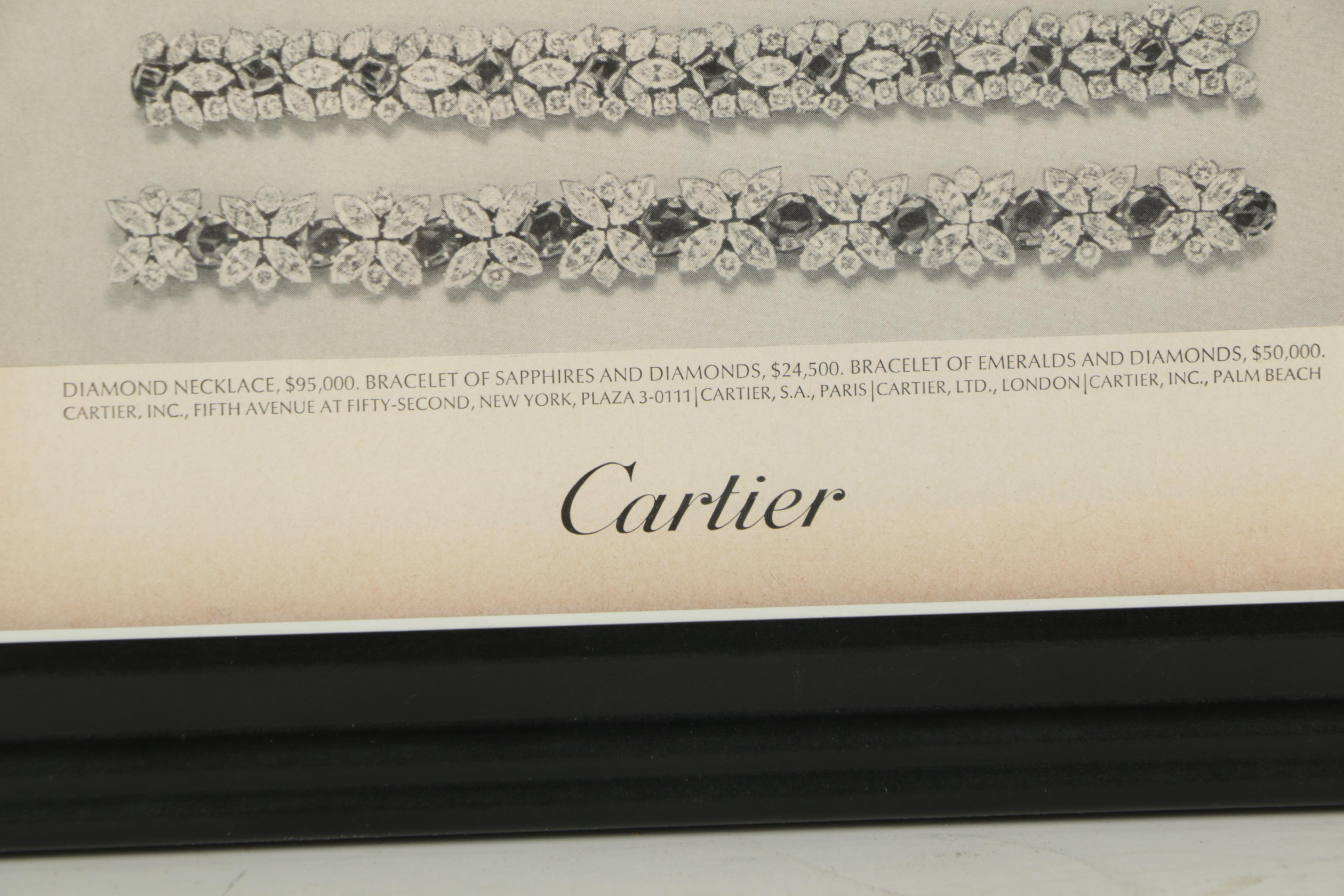 1960s Cartier Jewelry Magazine Advertisement "From a Thousand and One Jewels"