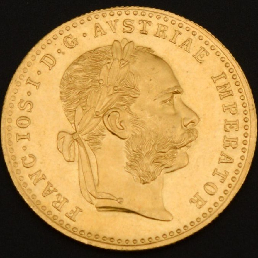 Austrian 1915 Gold One Ducat Re-Strike