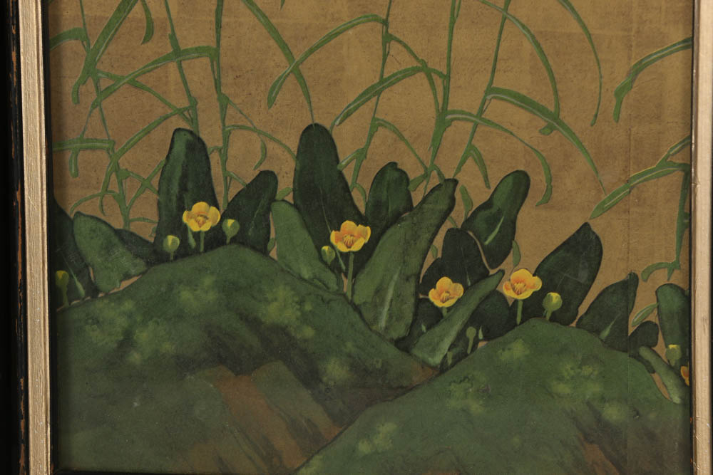 Pair of Offset Lithographs after a Japanese Folding Screen