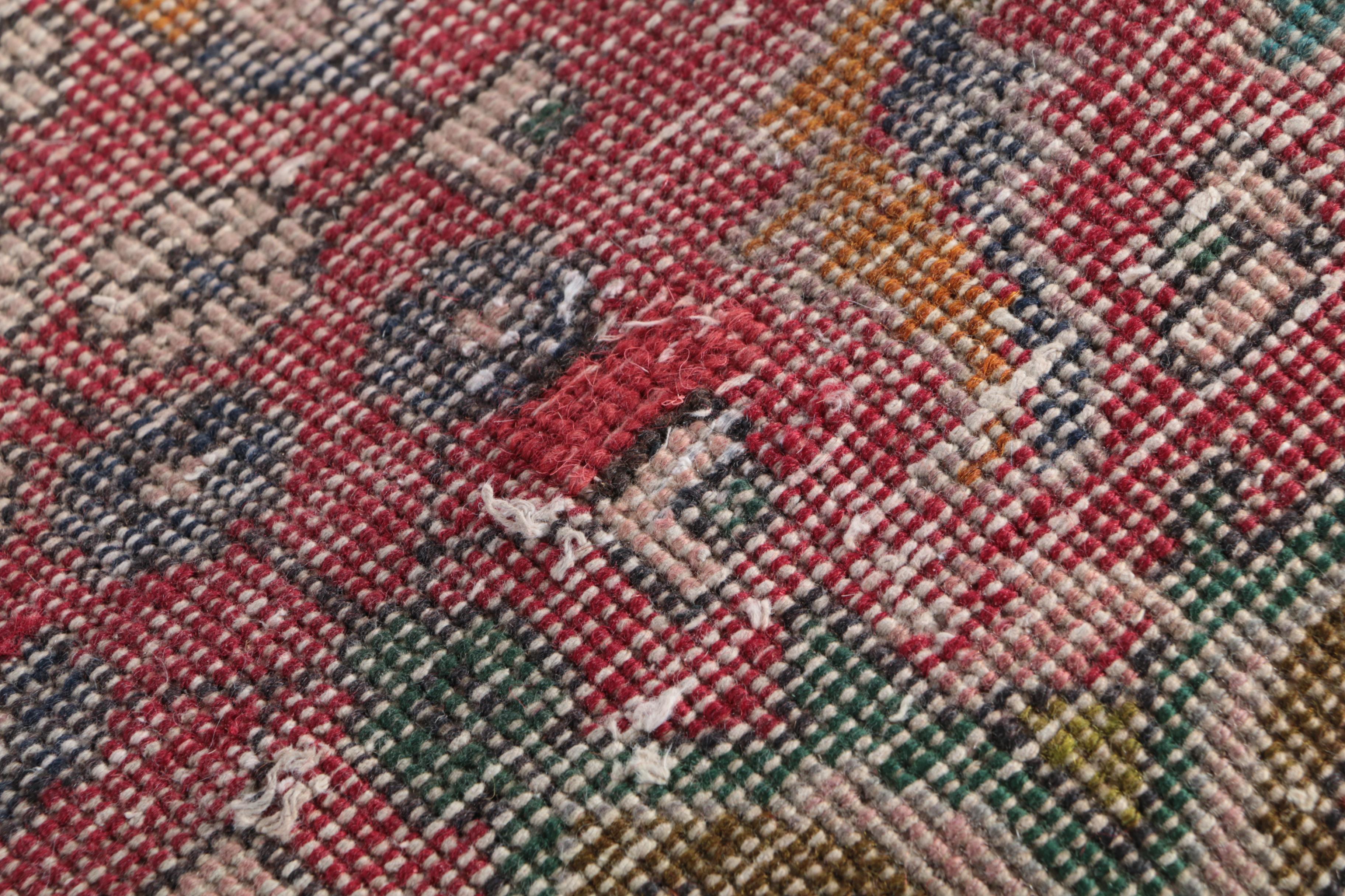 Hand-Knotted Wool Persian Village Carpet Runner