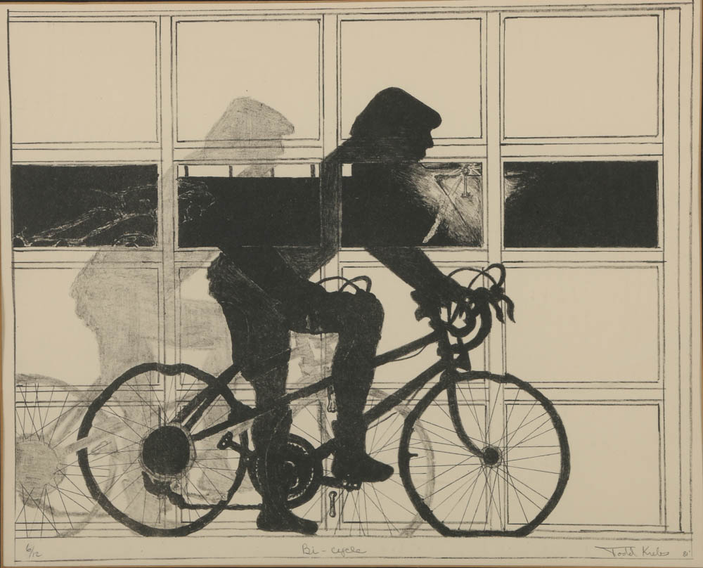 Todd Krebs Lithograph "Bi-Cycle"
