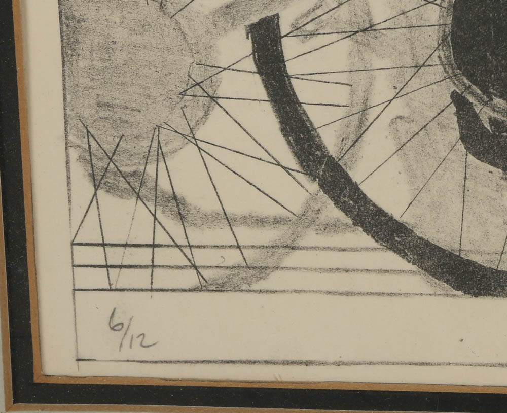 Todd Krebs Lithograph "Bi-Cycle"