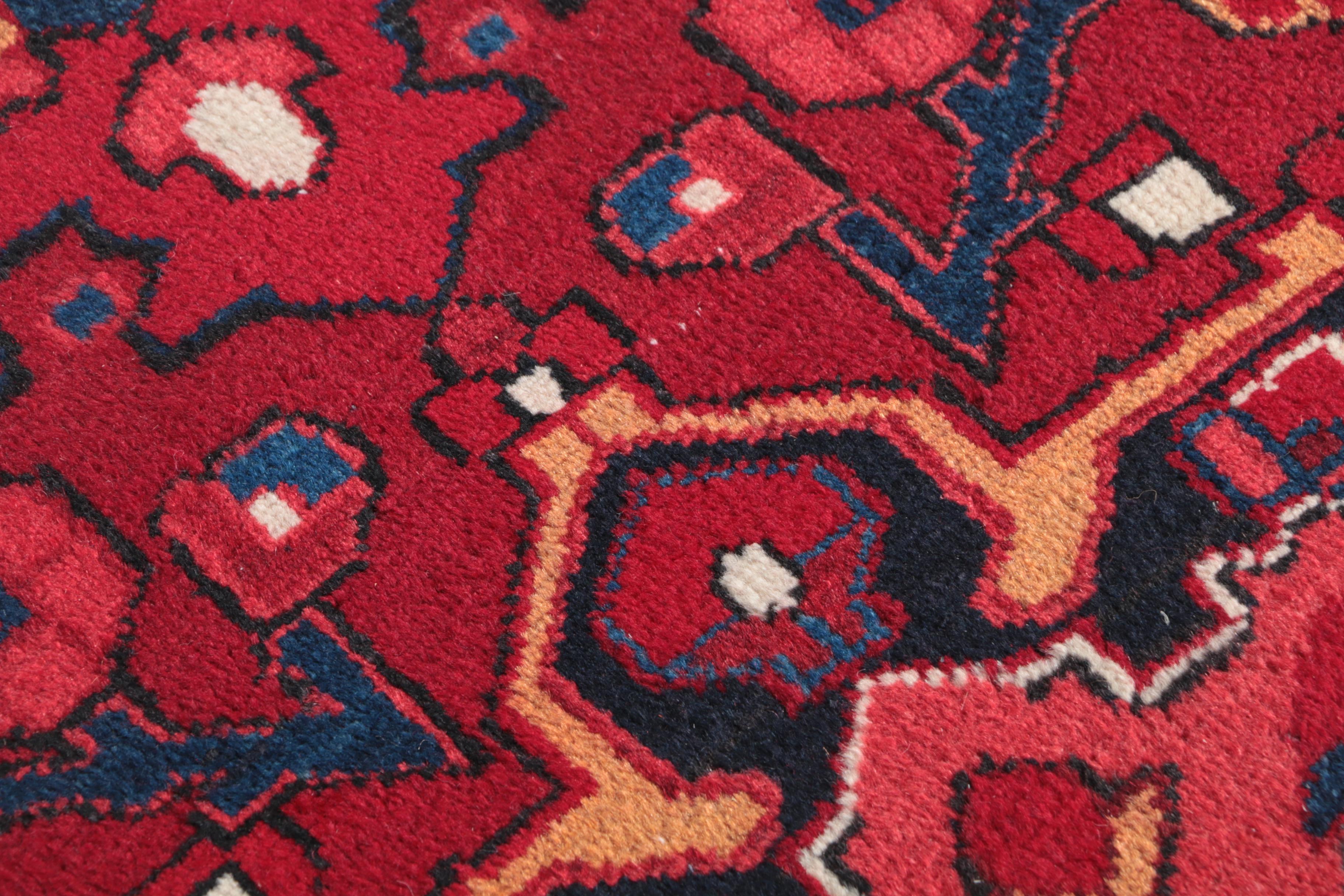Hand-Knotted Persian Lamberan Wool Carpet Runner