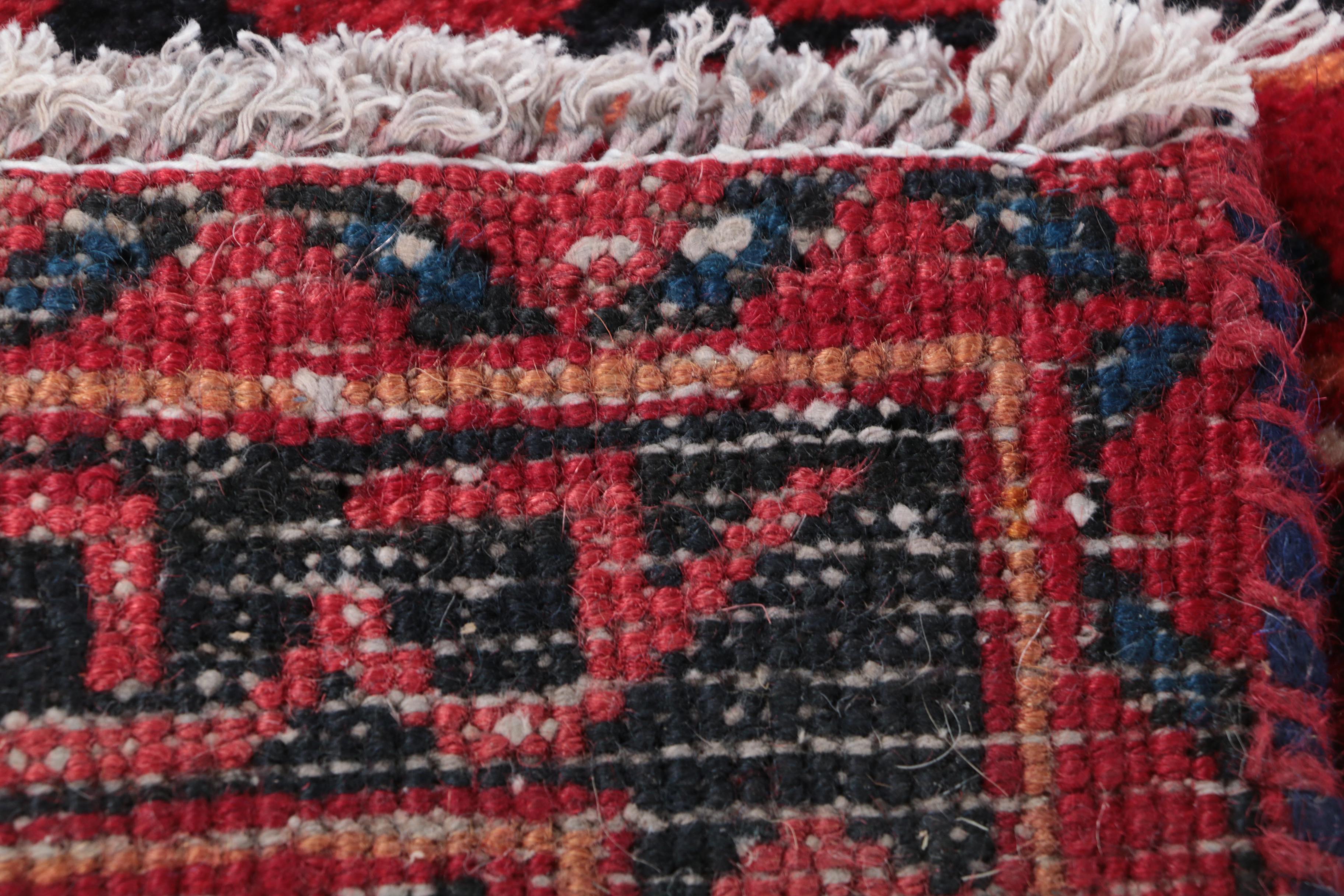 Hand-Knotted Persian Lamberan Wool Carpet Runner